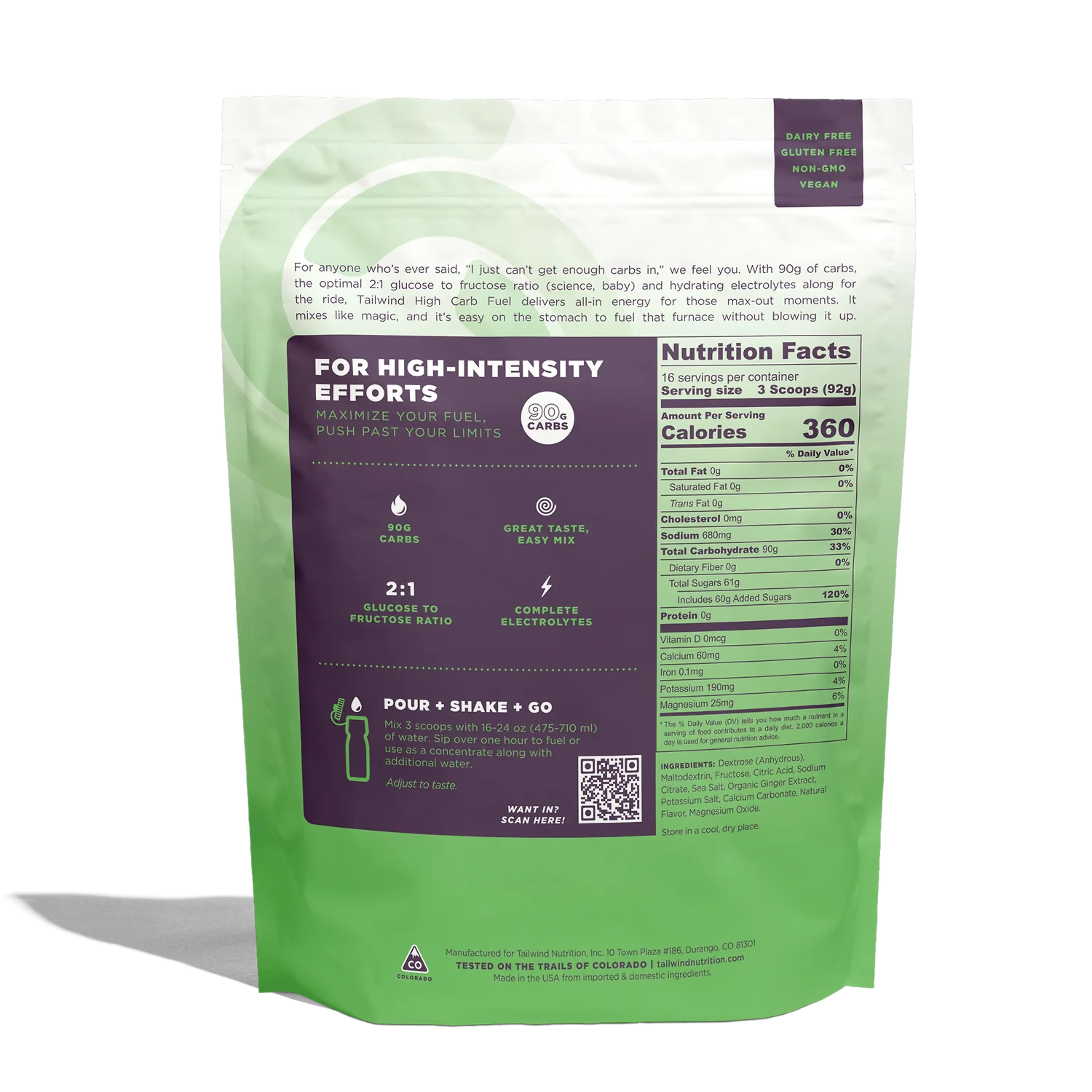 High Carb Fuel Large Ginger-Lime