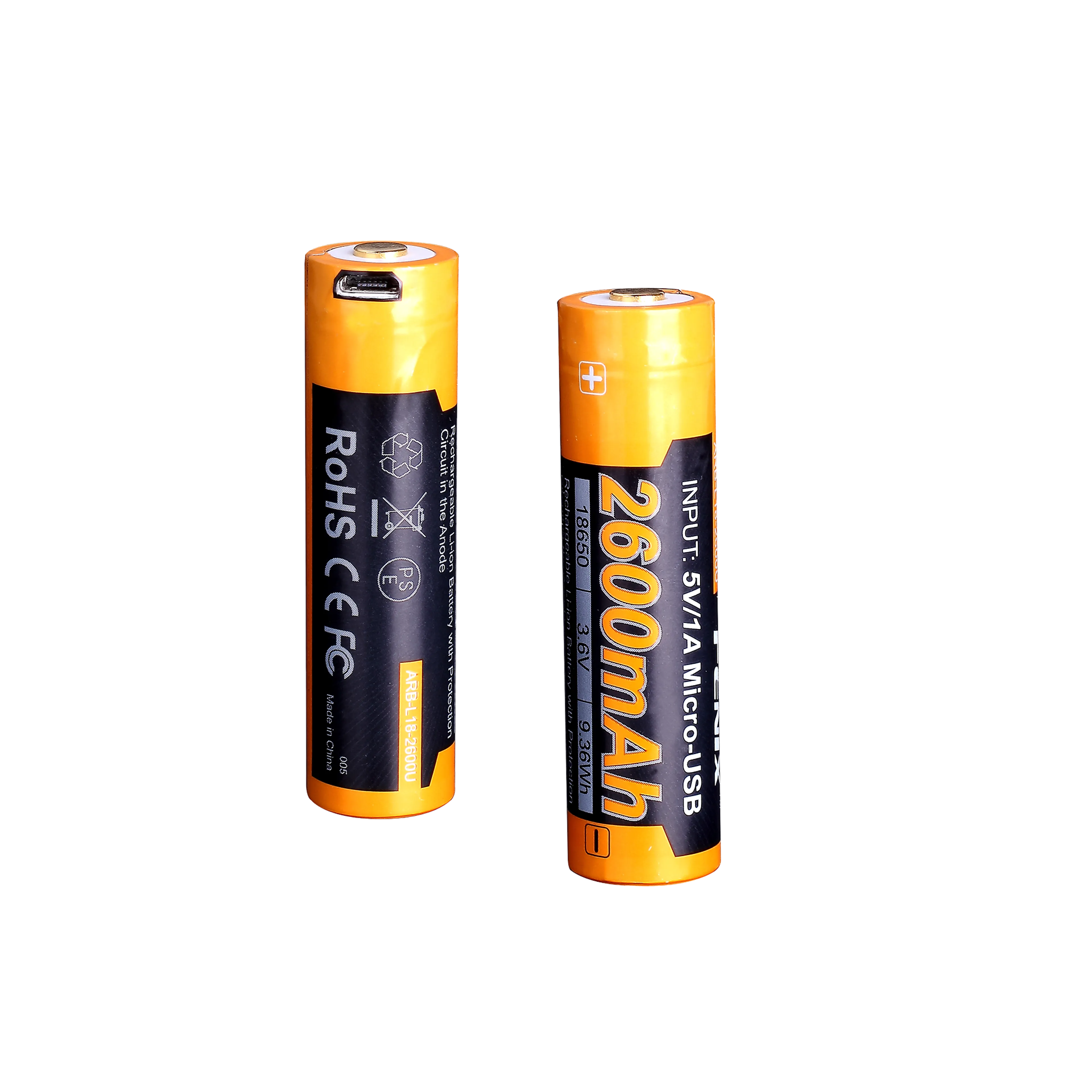 ARB-L18-2600 18650 BATTERI 2600 mAh