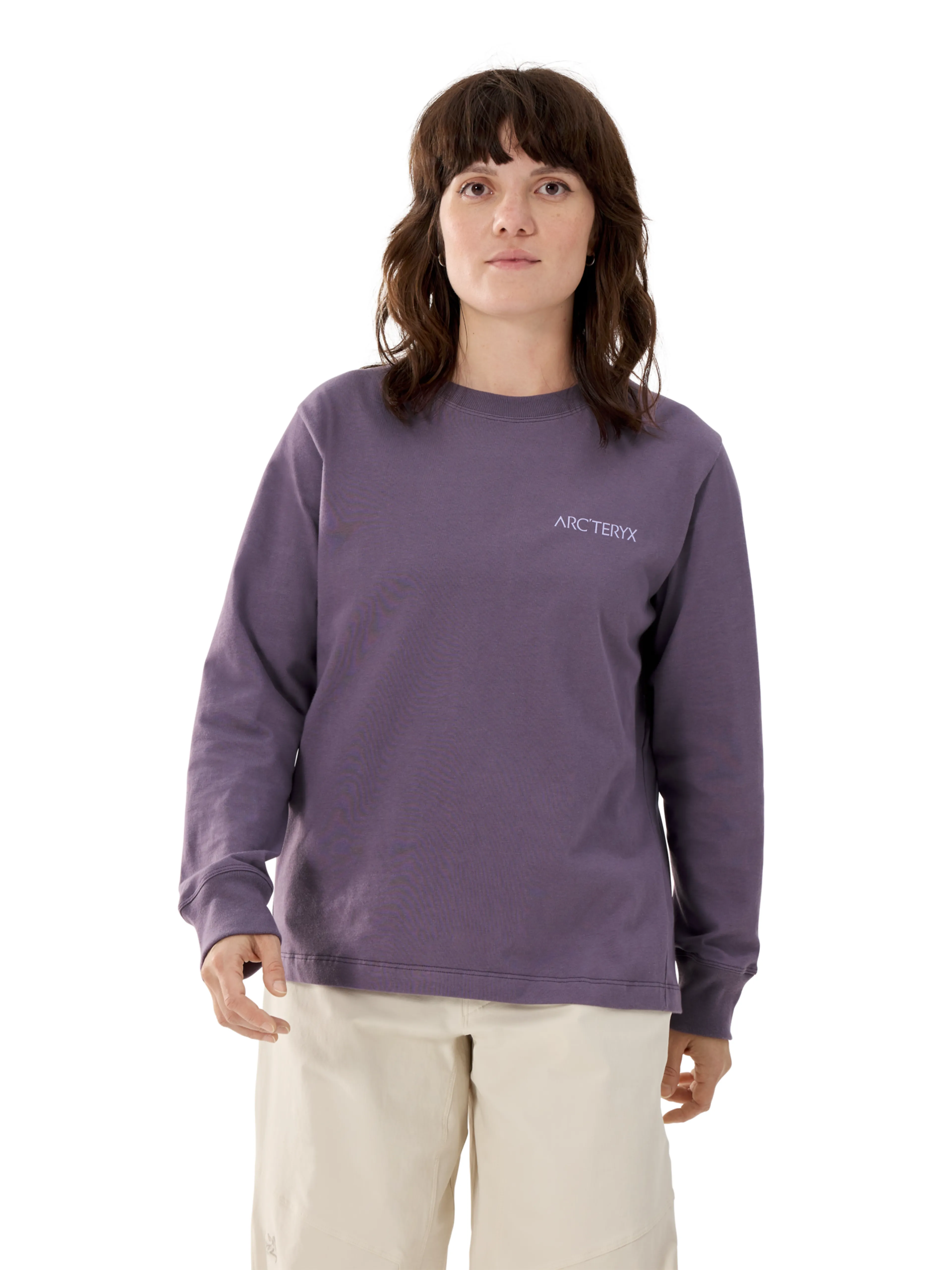 Kragg Cotton Bird Crew LS W
