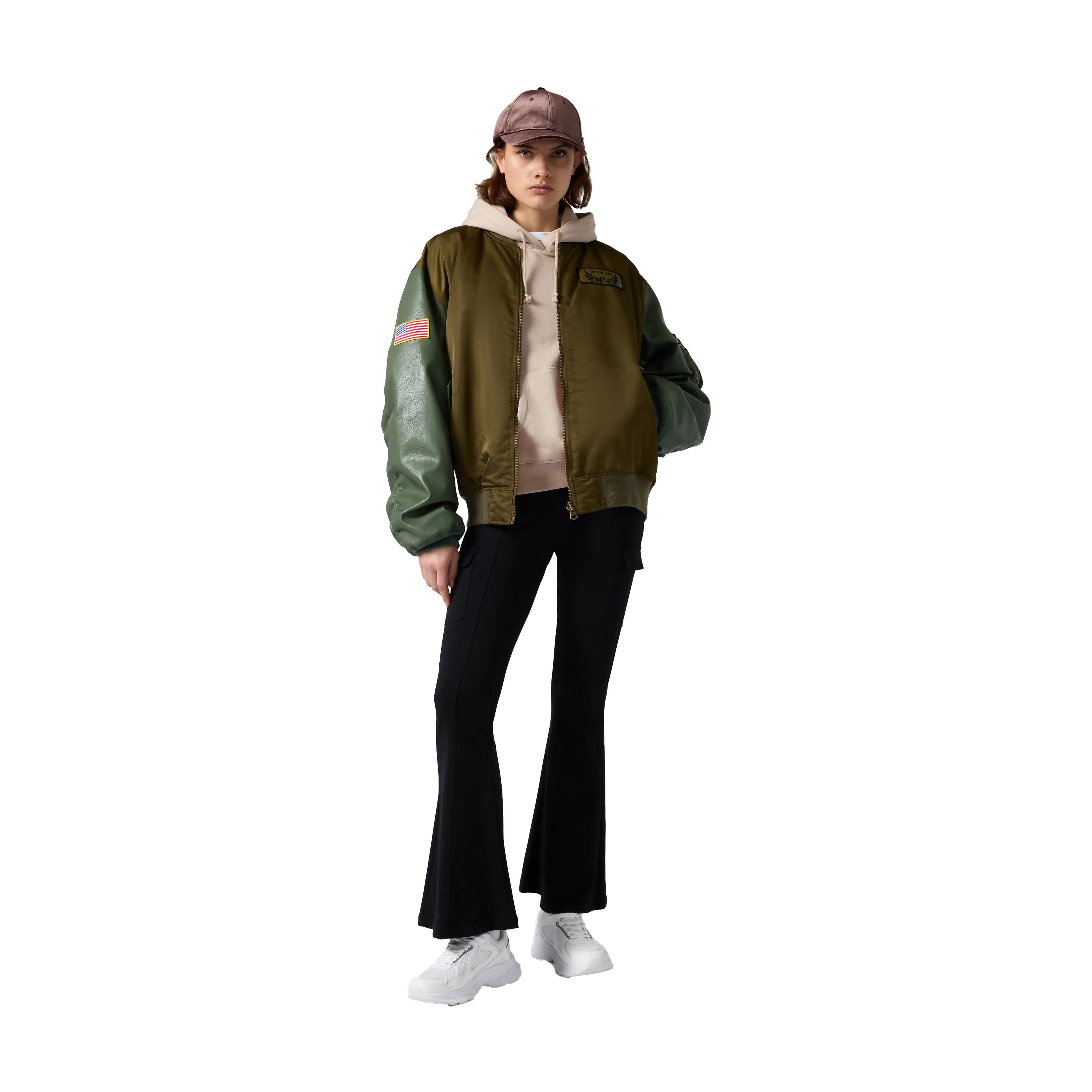 Hooded Sweatshirt tonal logo womens