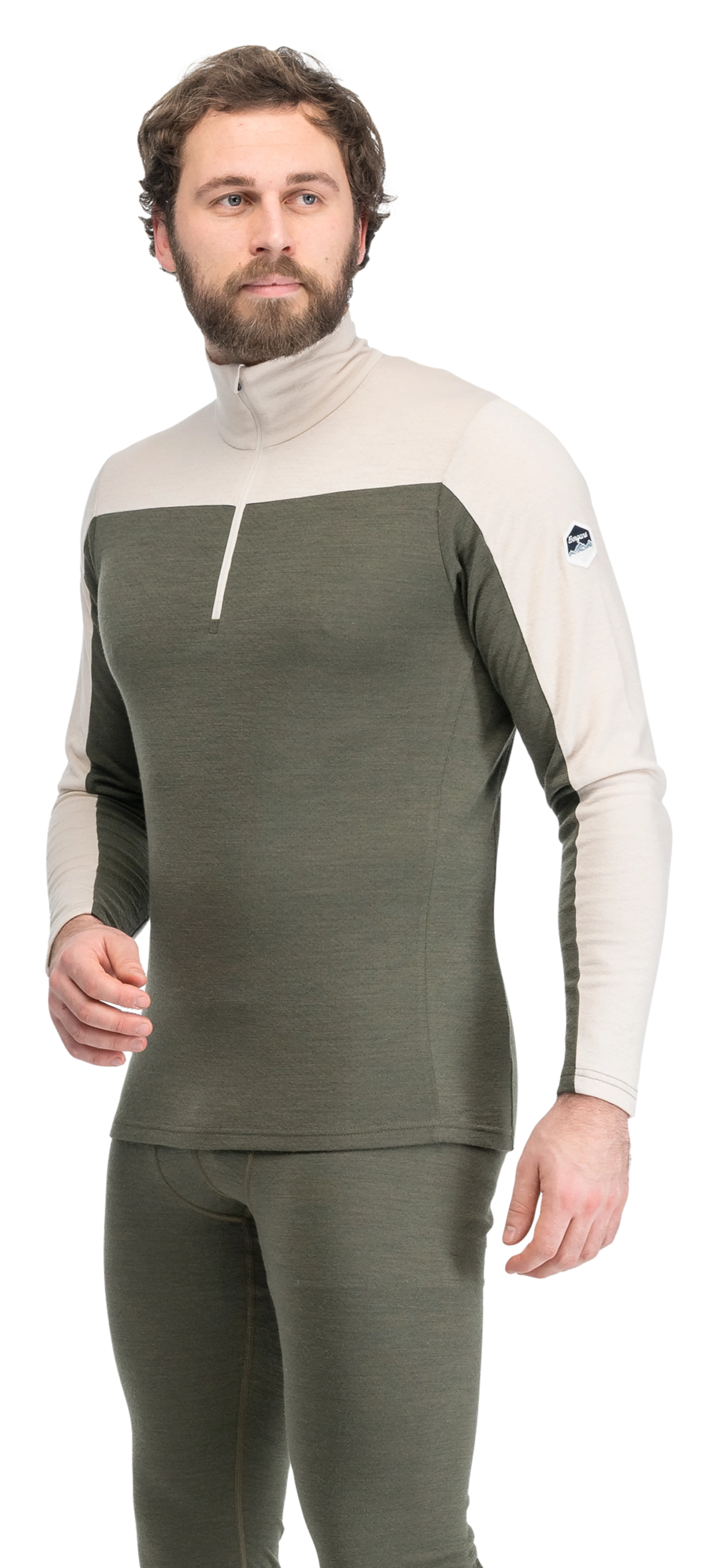 Inner:Dual Merino Half Zip Men