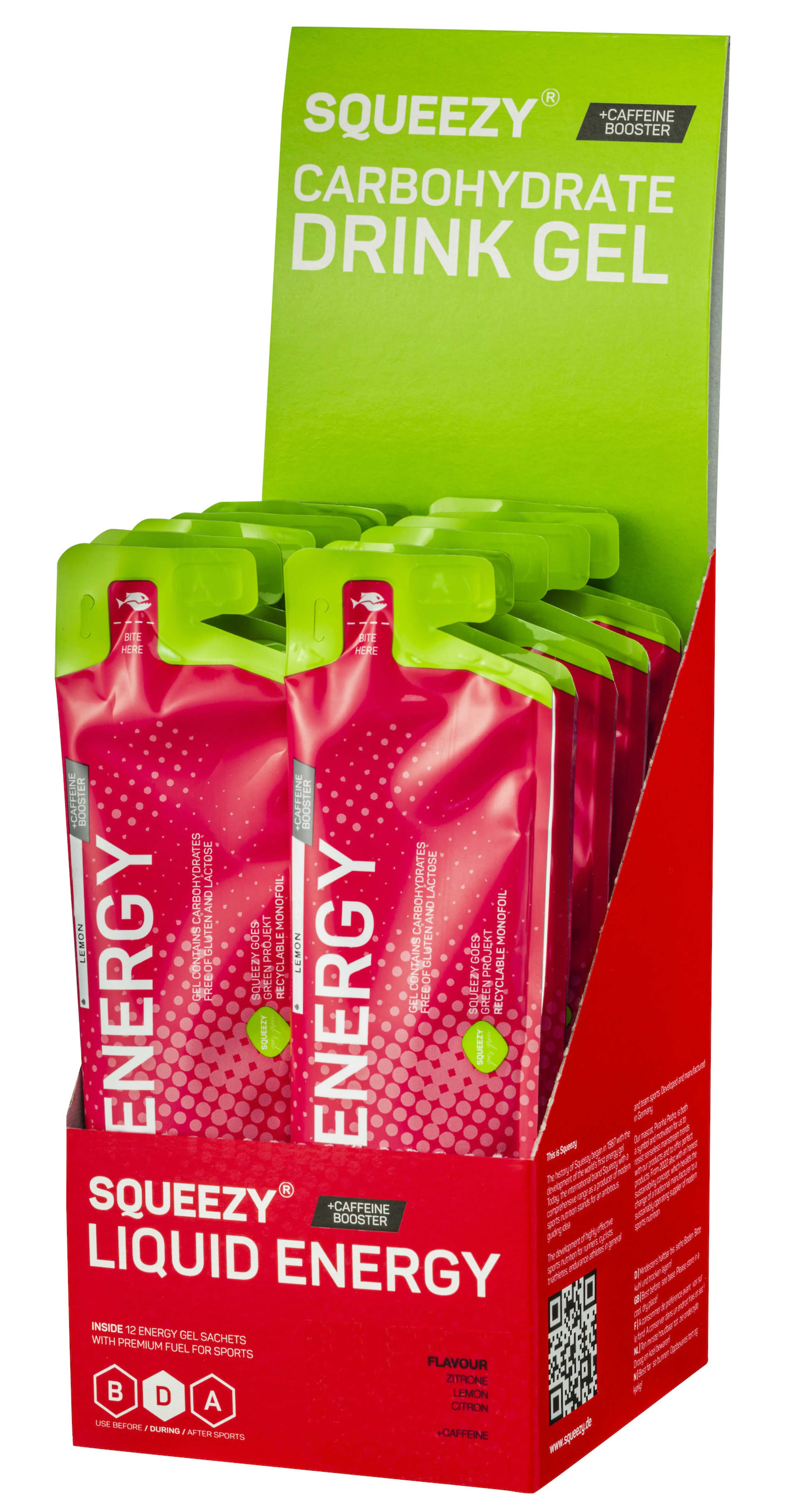 SQUEESY Liquid Energy Booster Sitron m/koffein 12x60 ml SQUEESY Liquid Energy Booster Sitron m/koffein 12x60 ml