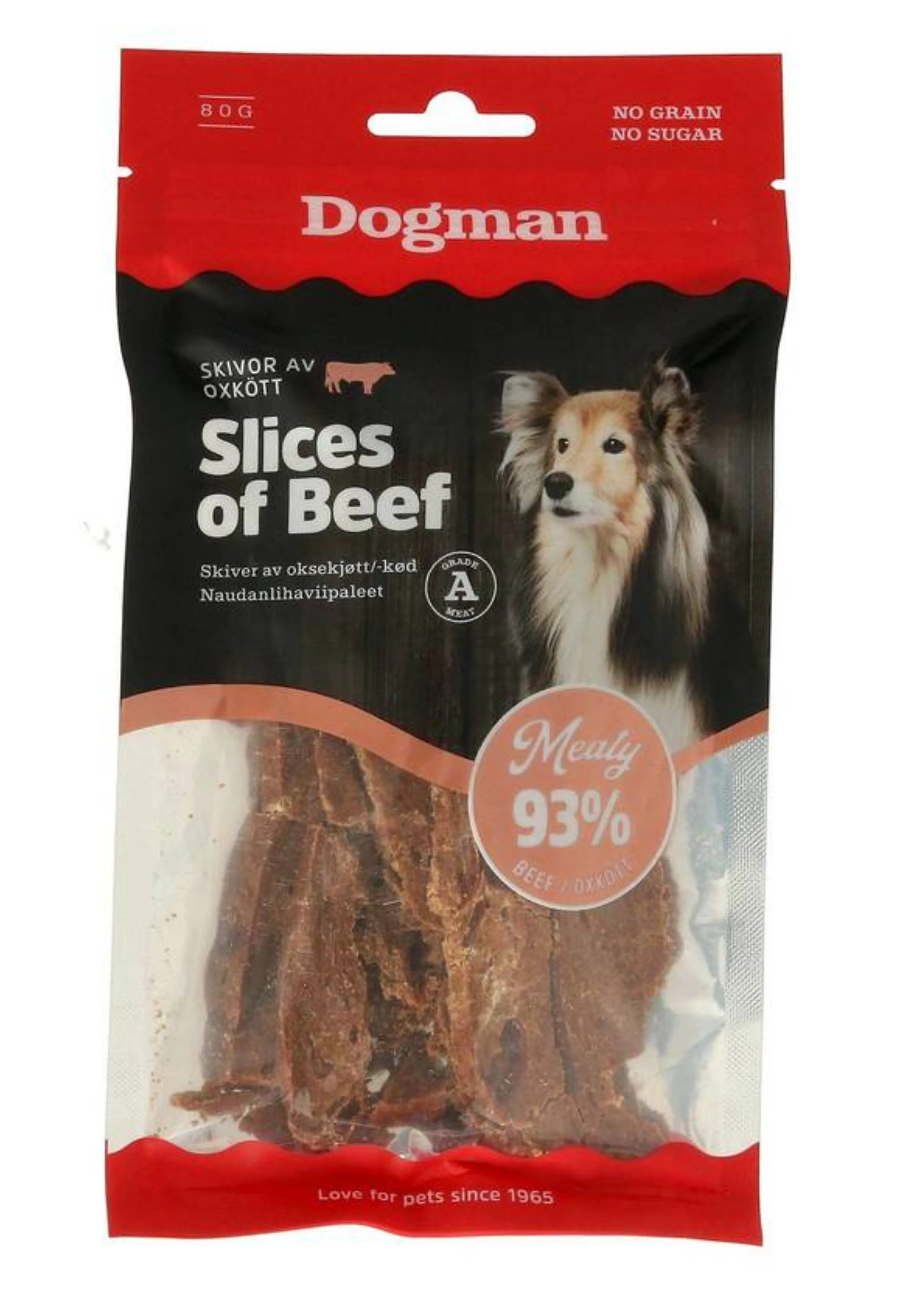 Dogman Meaty Skiver av Storfe