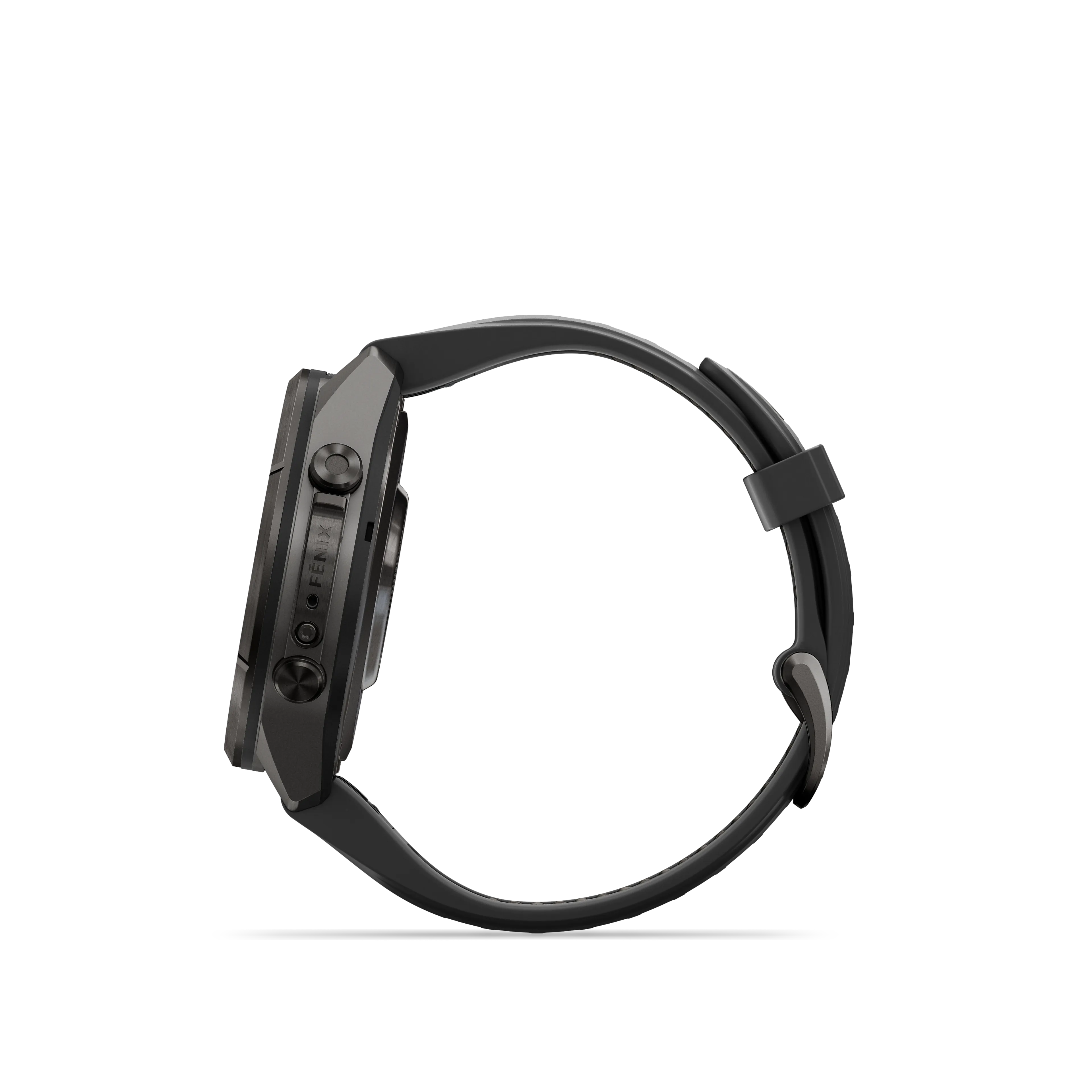 fenix 9 Pro inReach 43mm DLC Smartwatch, Carbon gray DLC titanium with black/pebble gray silicone band