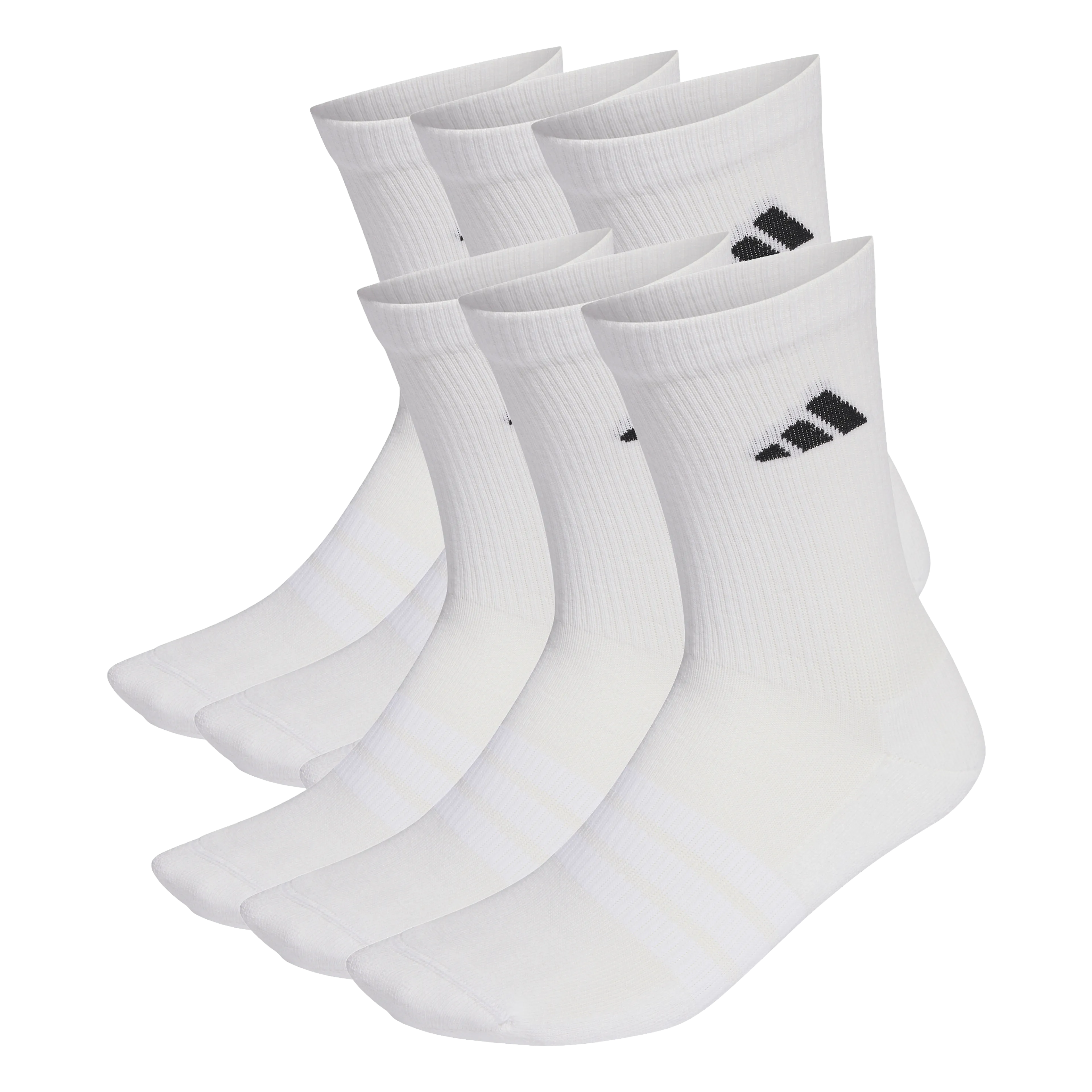 CUSHIONED CREW SOCKS 6 PAIR PACK 