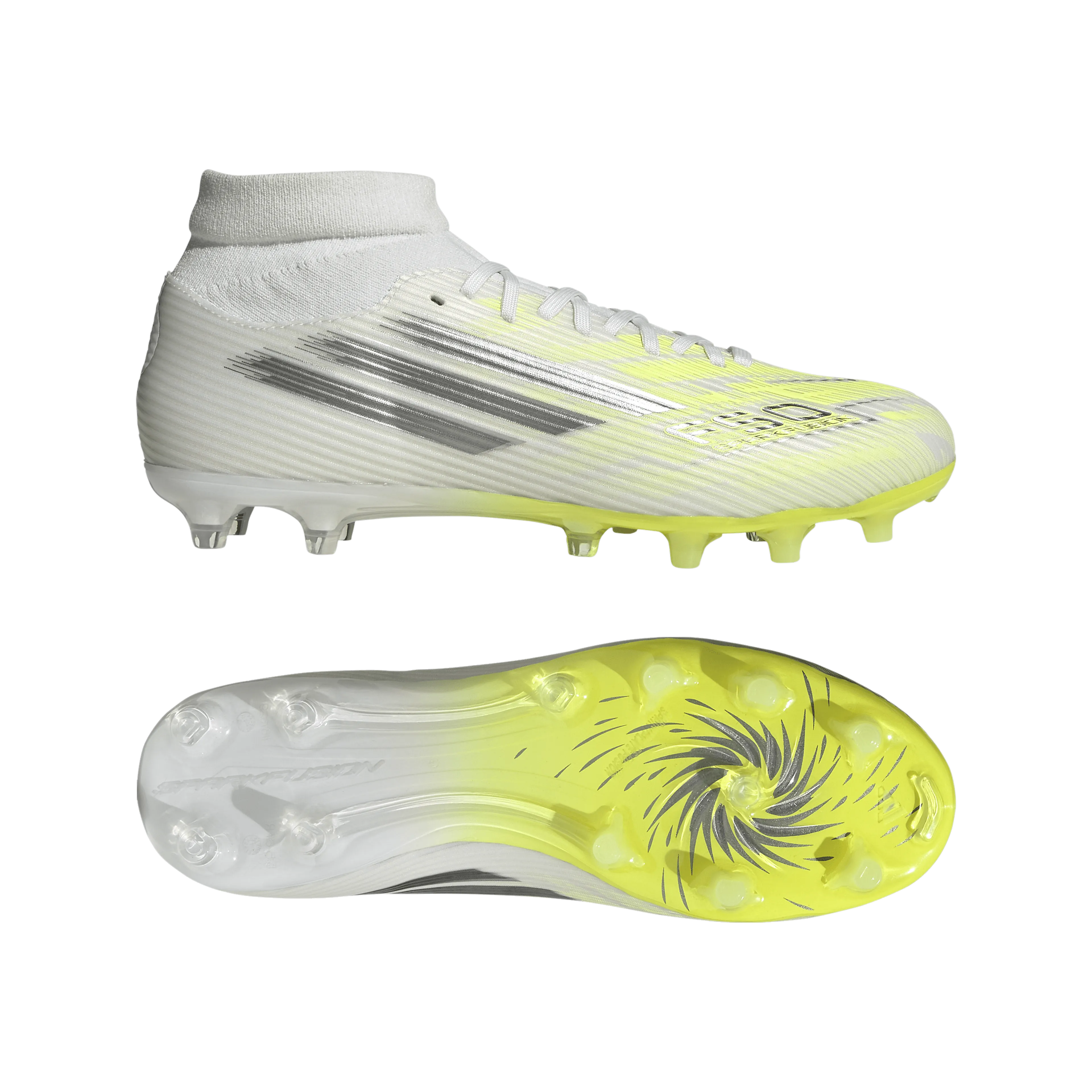 F50 SPARKFUSION LEAGUE Mid Cut Firm Ground / Artificial Ground Fotballsko Gress/Kunstgress Dame 