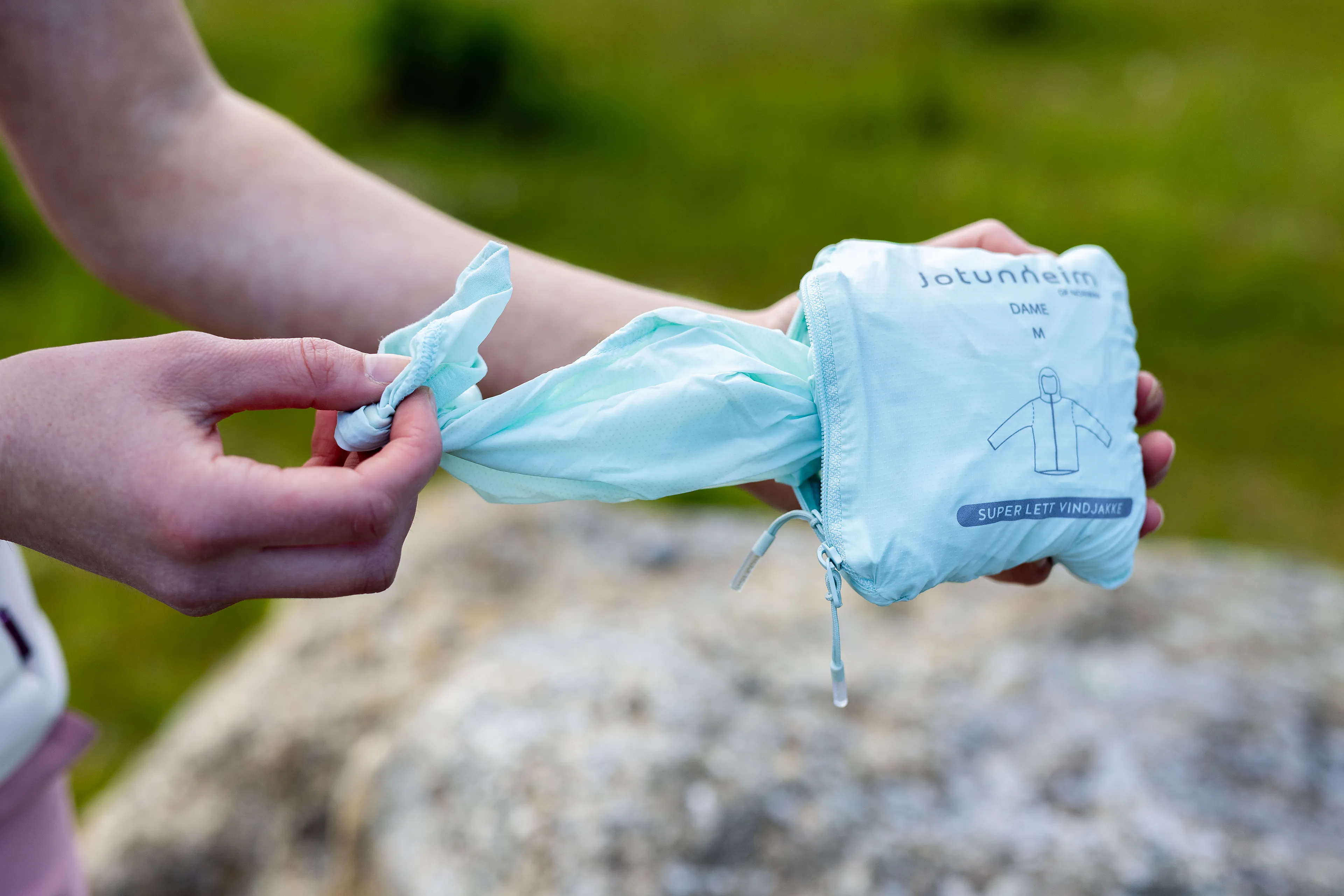 Vindjakke packable dame