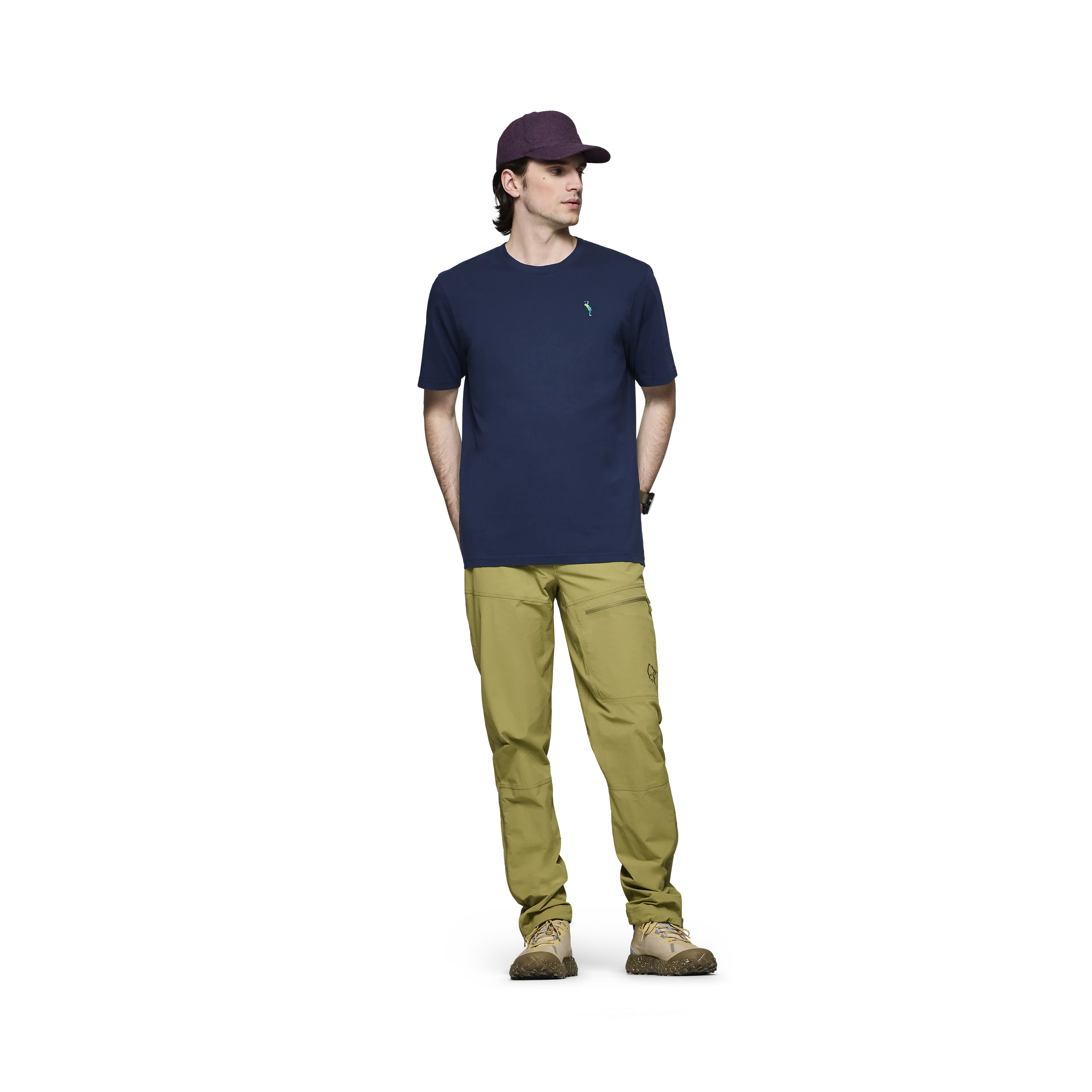 /29 cotton activity embroidery T-shirt M's