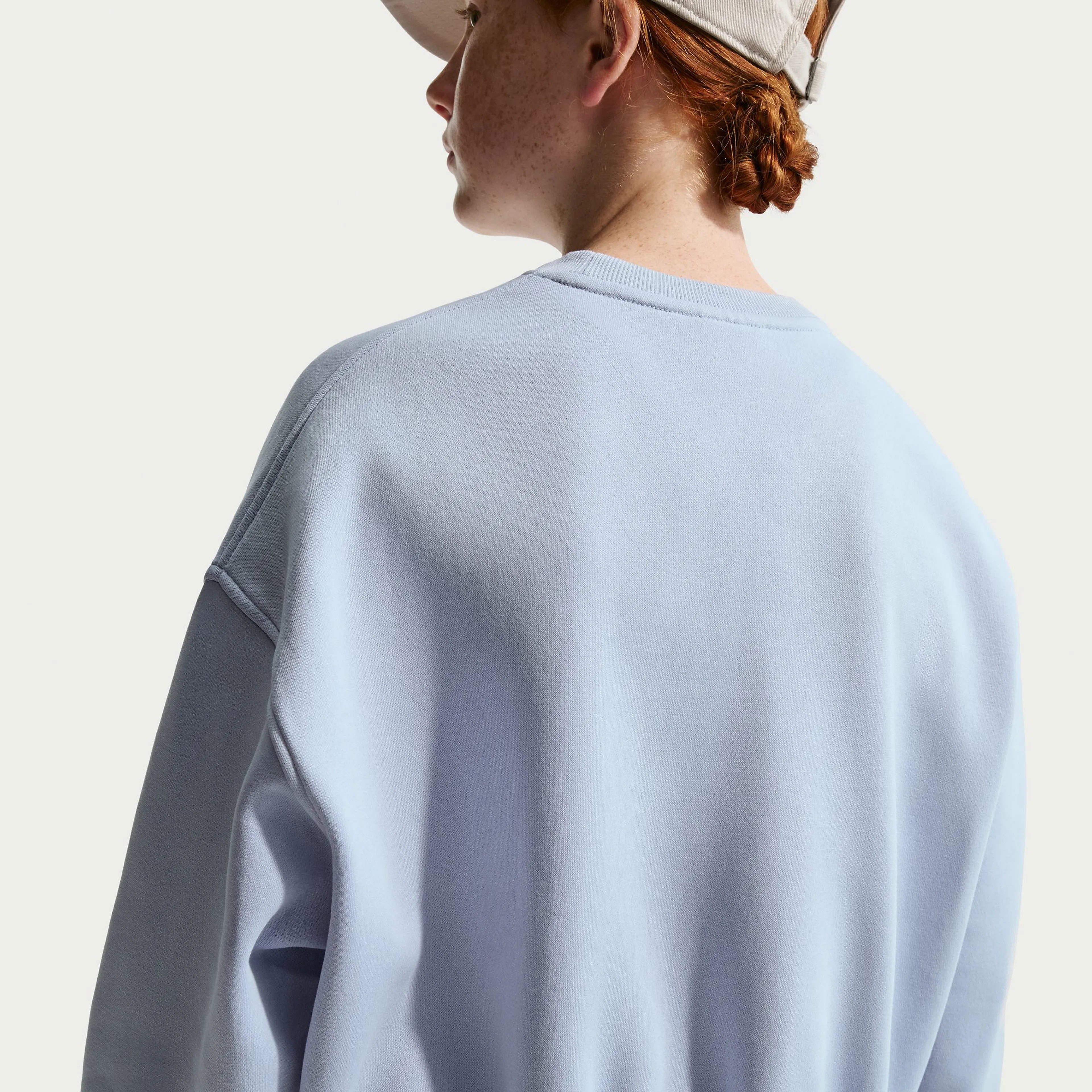 Sportswear Club Fleece Big Kids' (Girls') Boxy Crew-Neck Sweatshirt