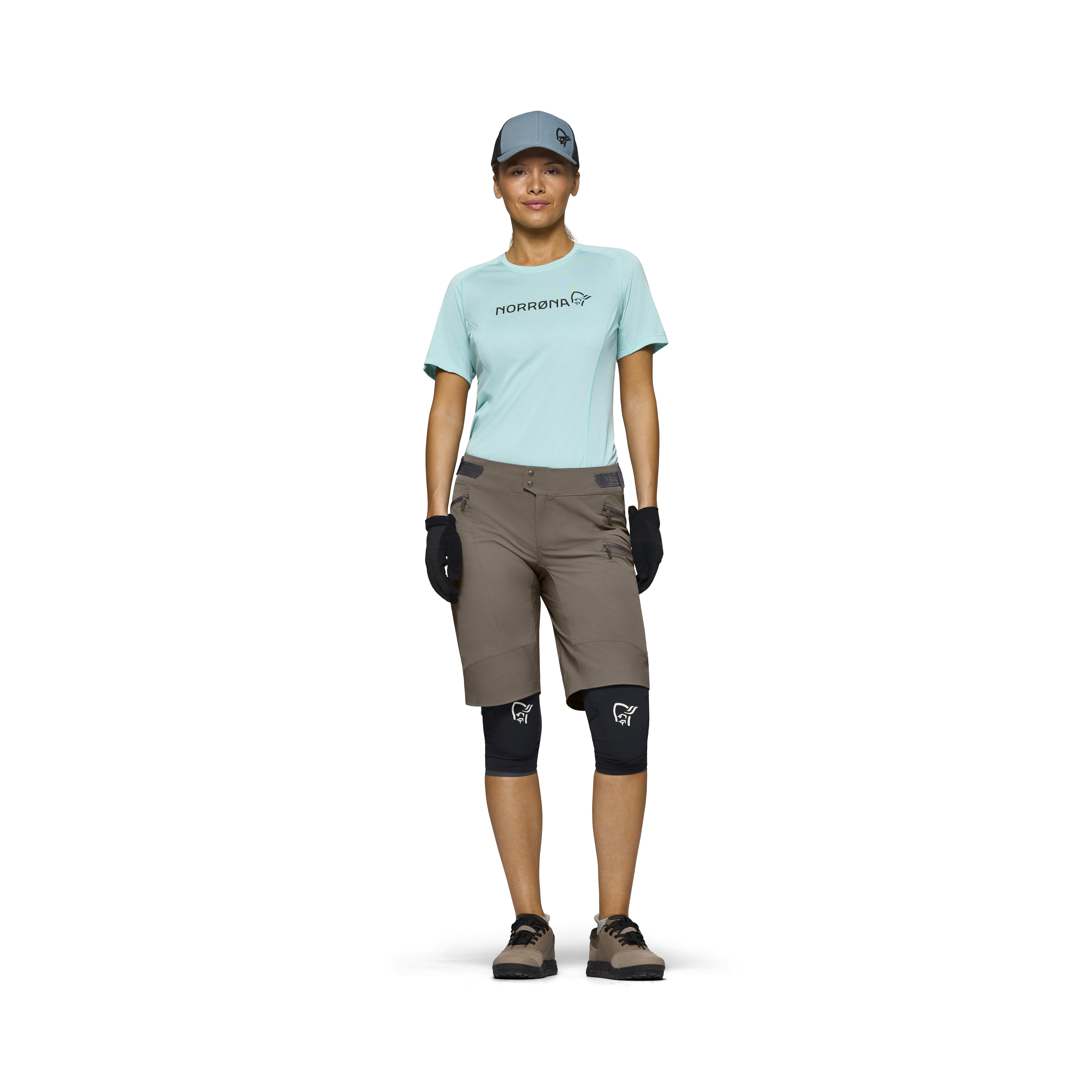 NORRØNA skibotn equaliser tech Long Sleeve W's Aqua Haze/Caviar