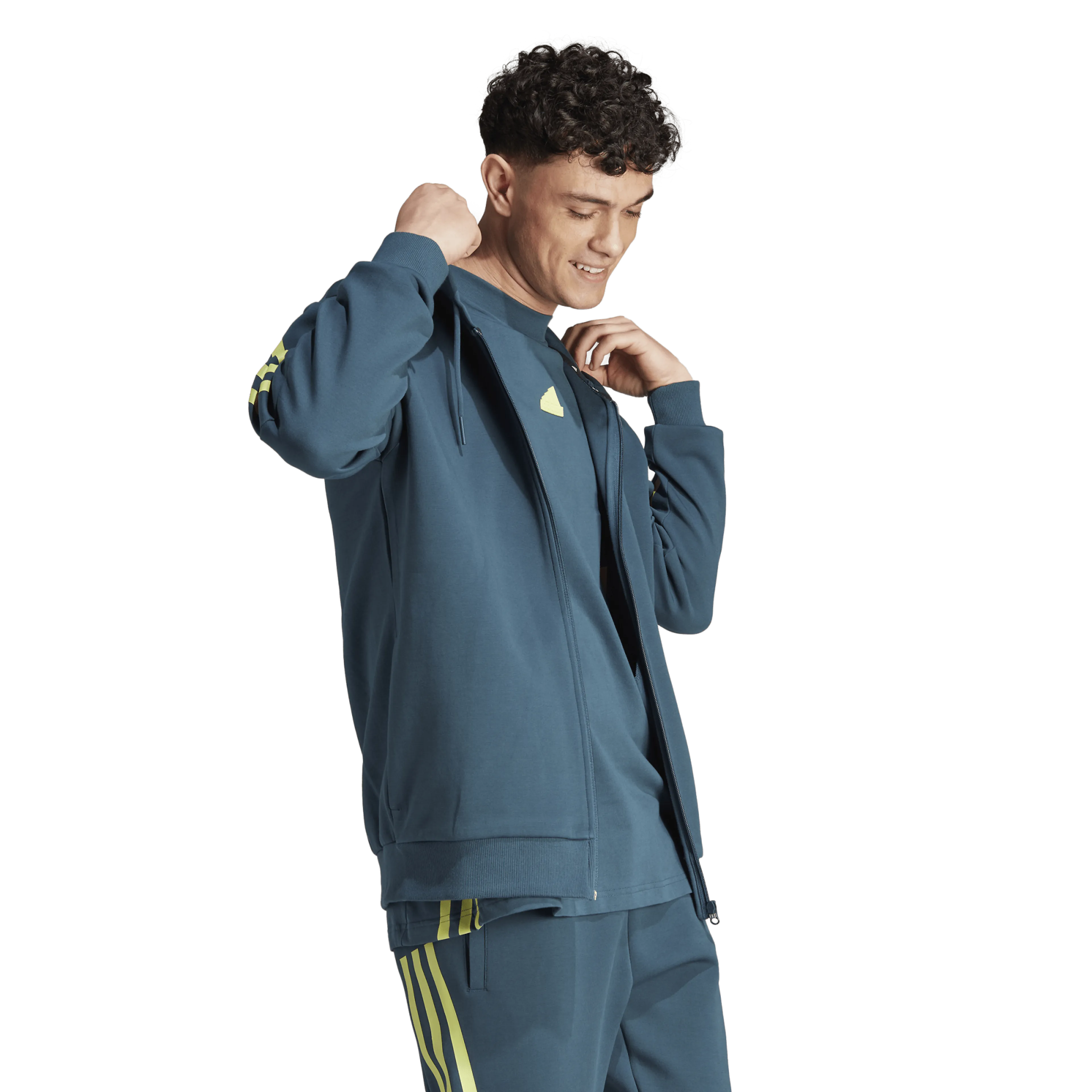 Future Icons 3-Stripes Full-Zip hettejakke herre