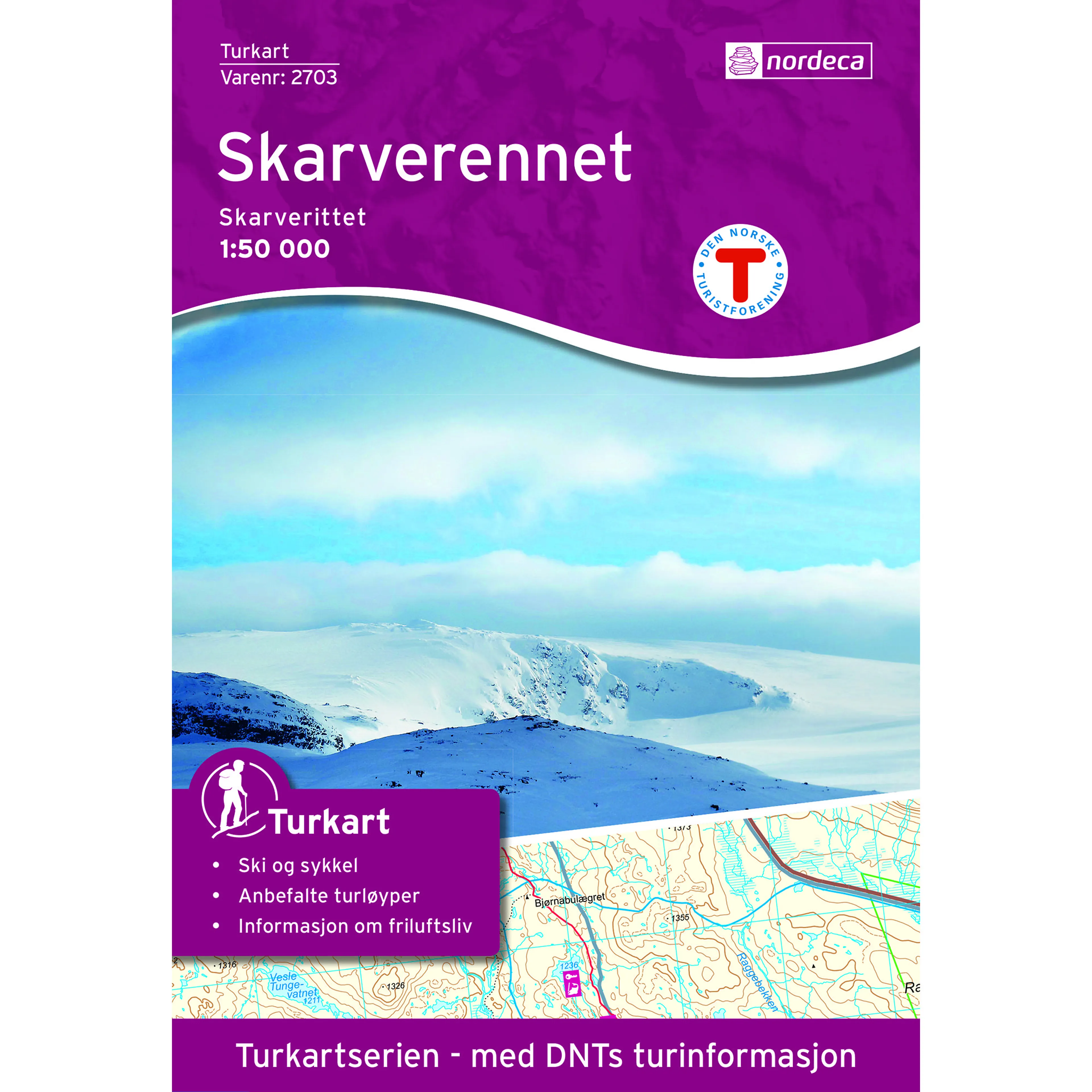 SKARVERENNET 1:50 000