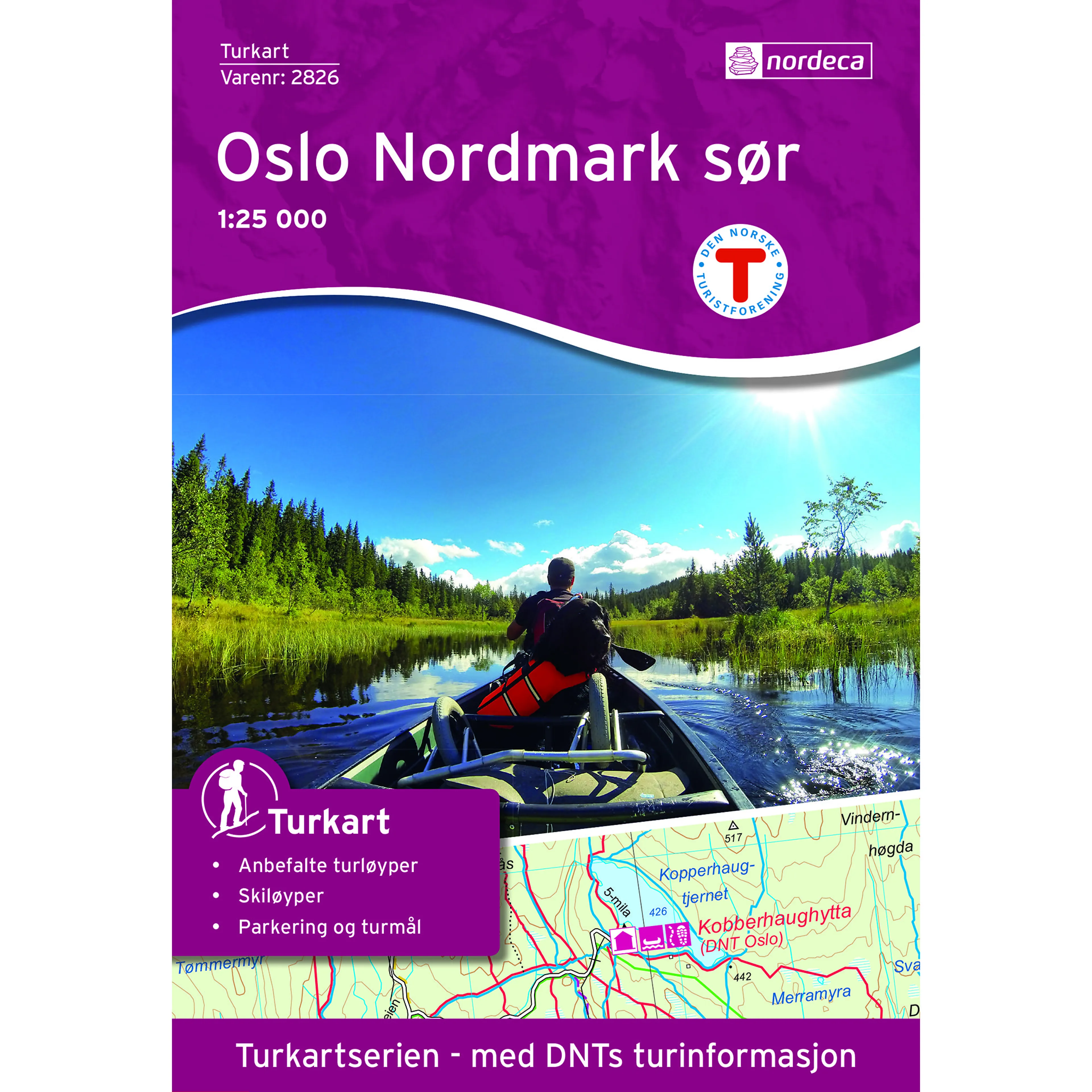 OSLO NORDMARK SØR 1:25 000
