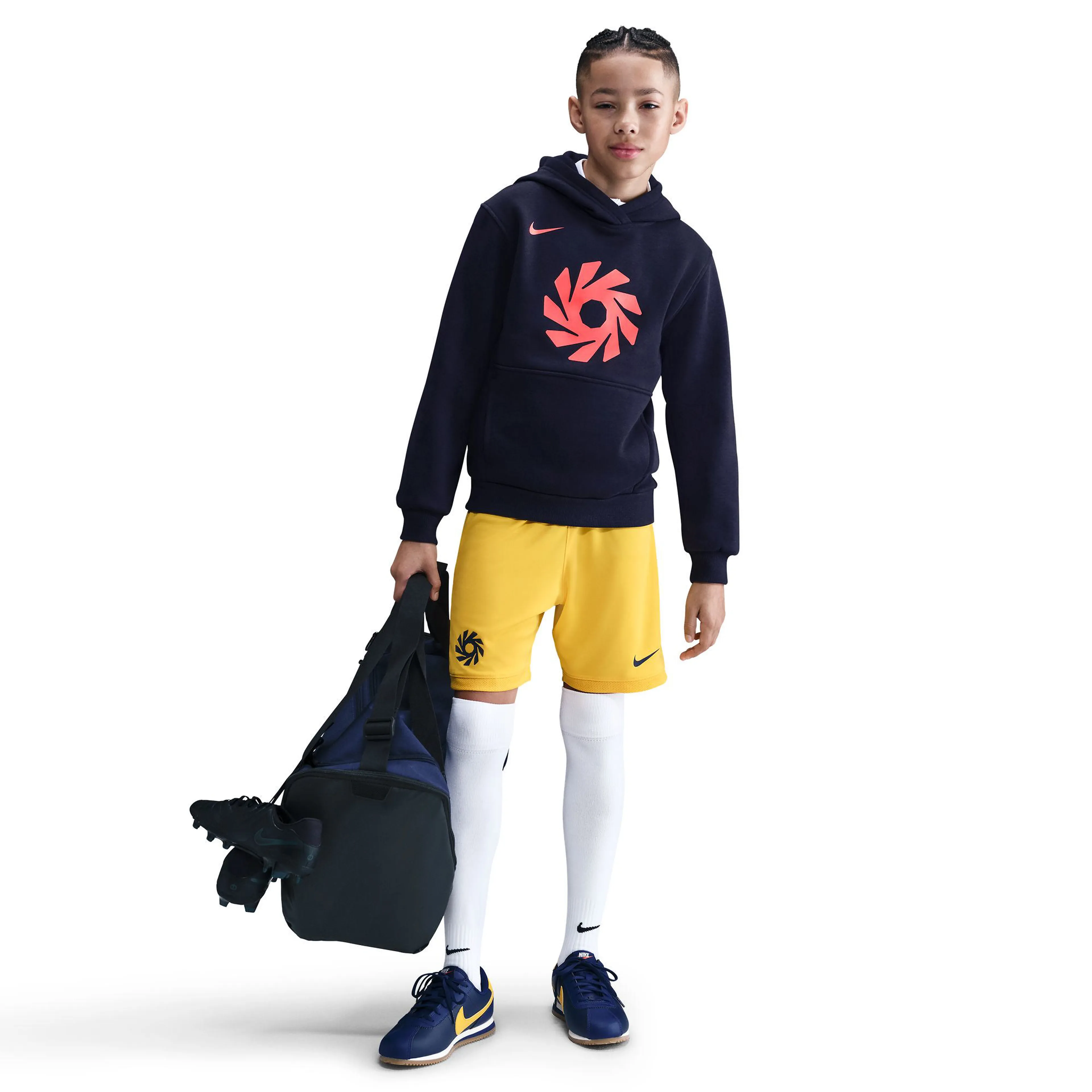 Erling Haaland Club Fleece Big Kids' Soccer Hoodie