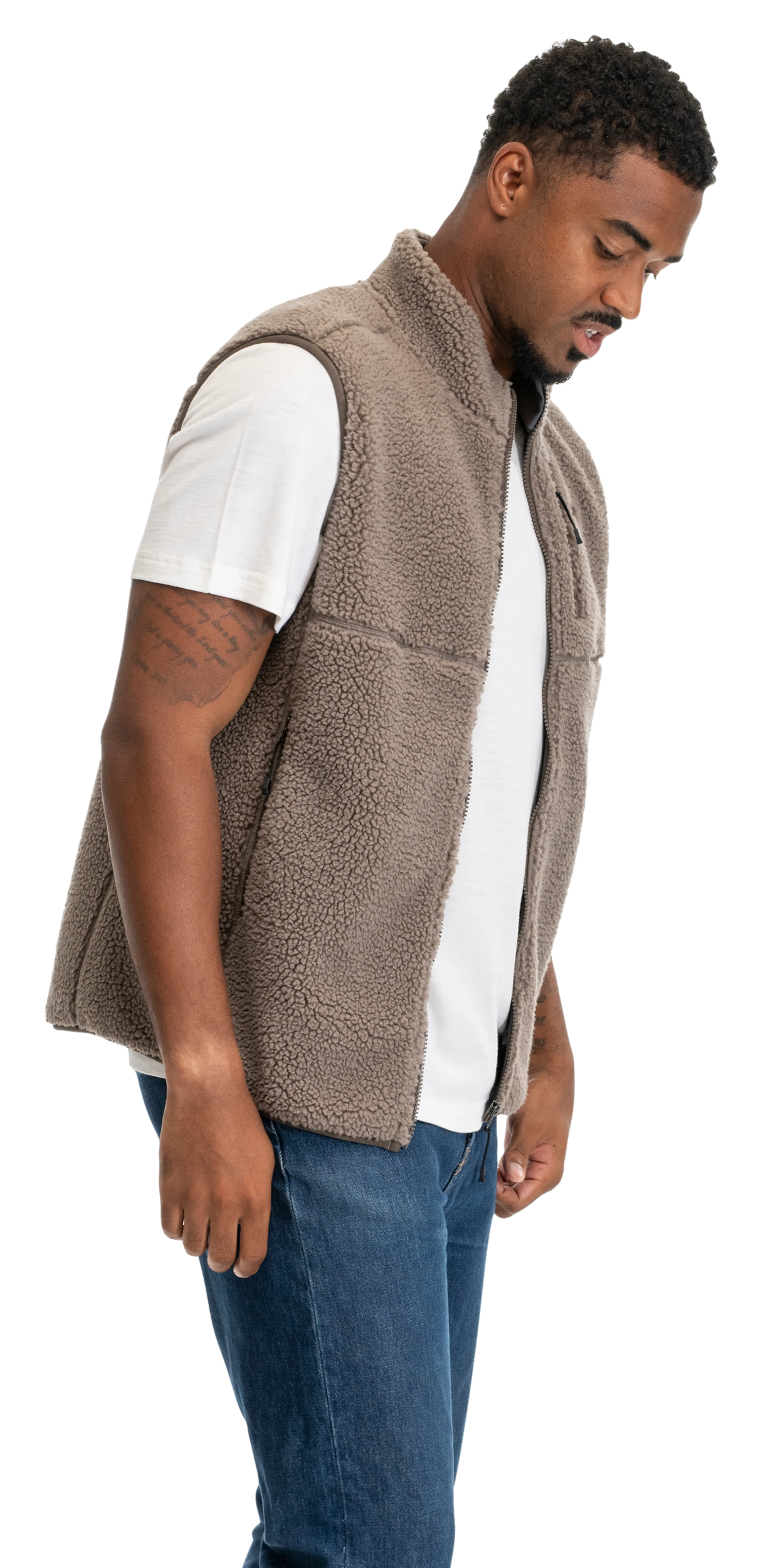 Lunnan Pile Fleece Vest Men