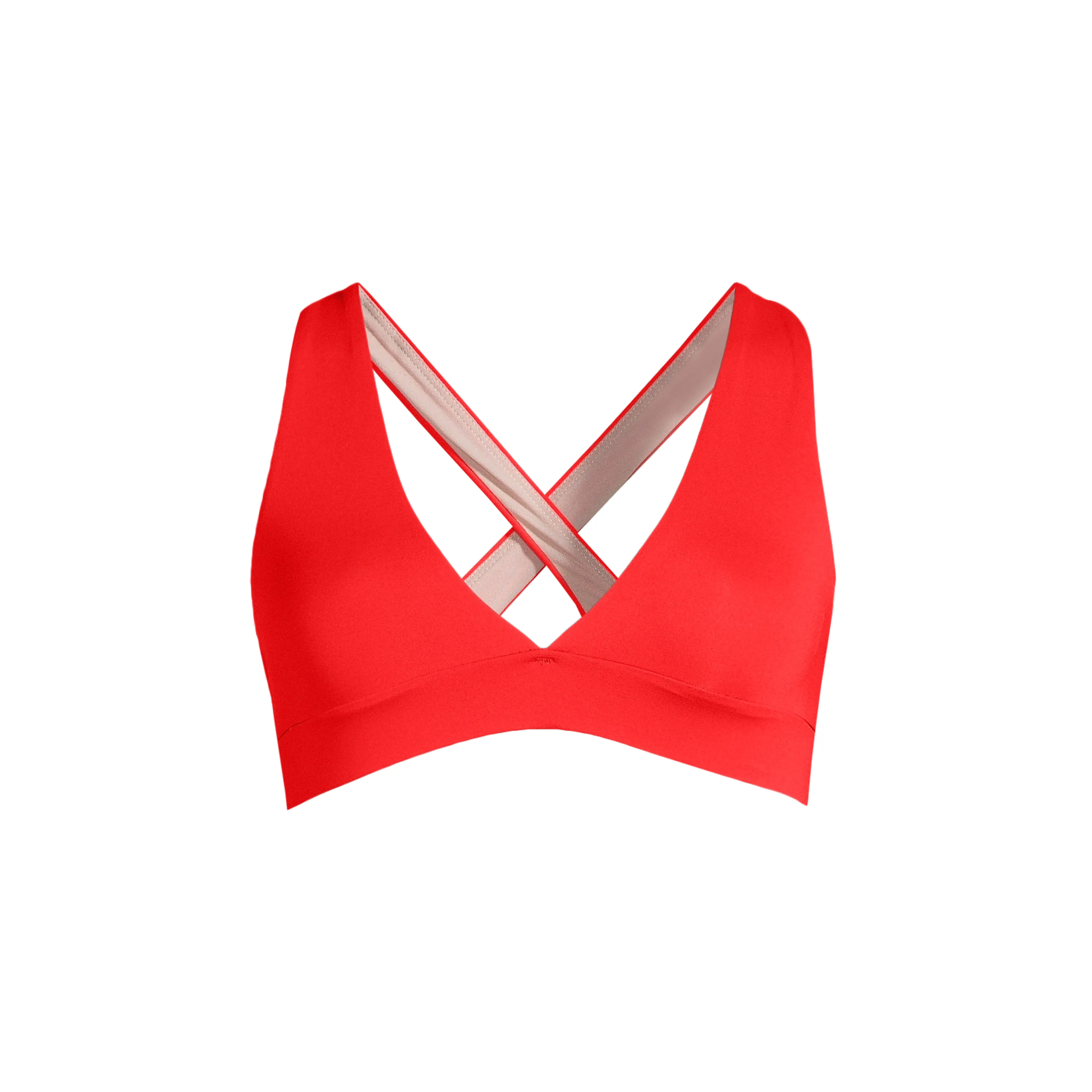 V-Neck Crossback Bikini Top bikinioverdel dame