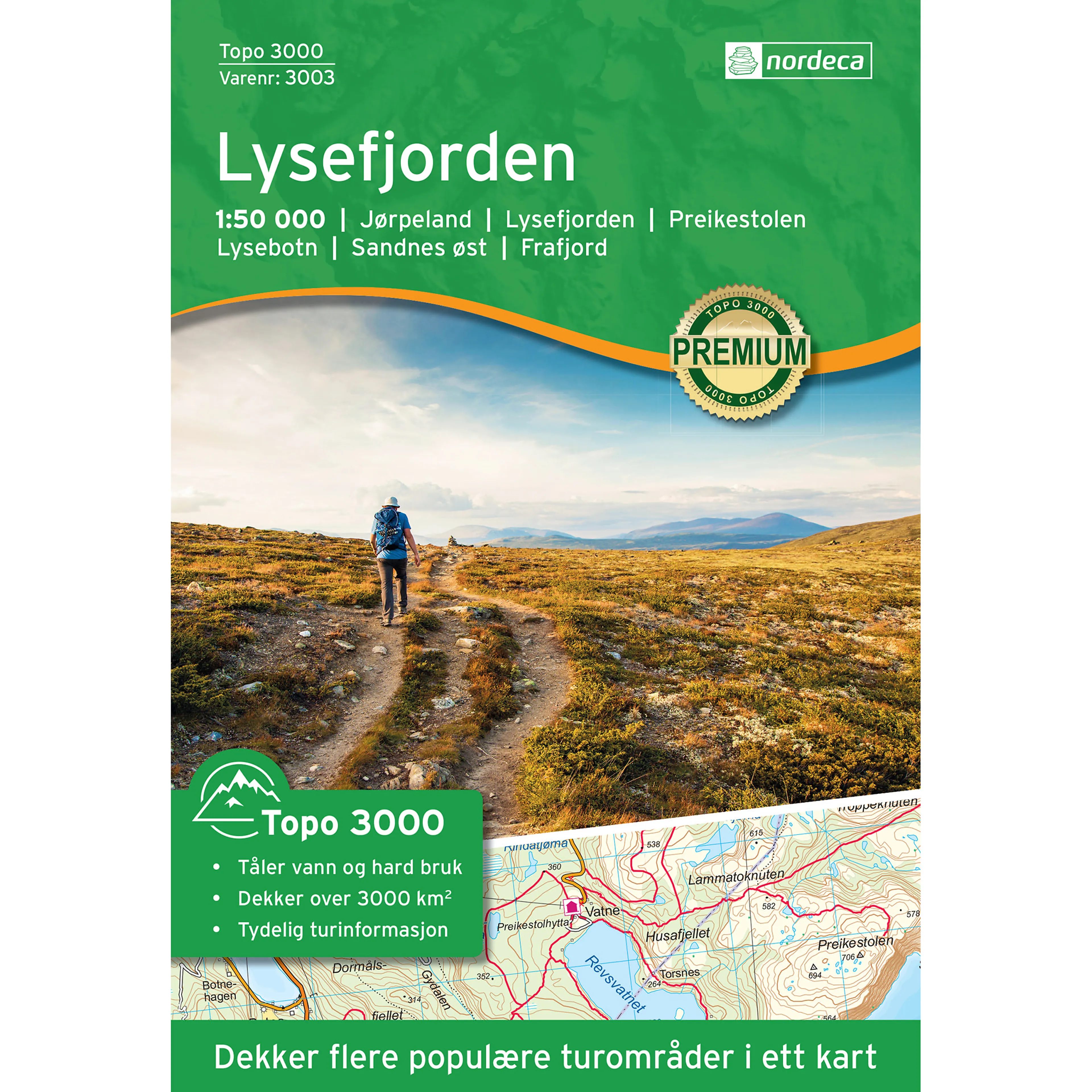 LYSEFJORDEN 1:50 000