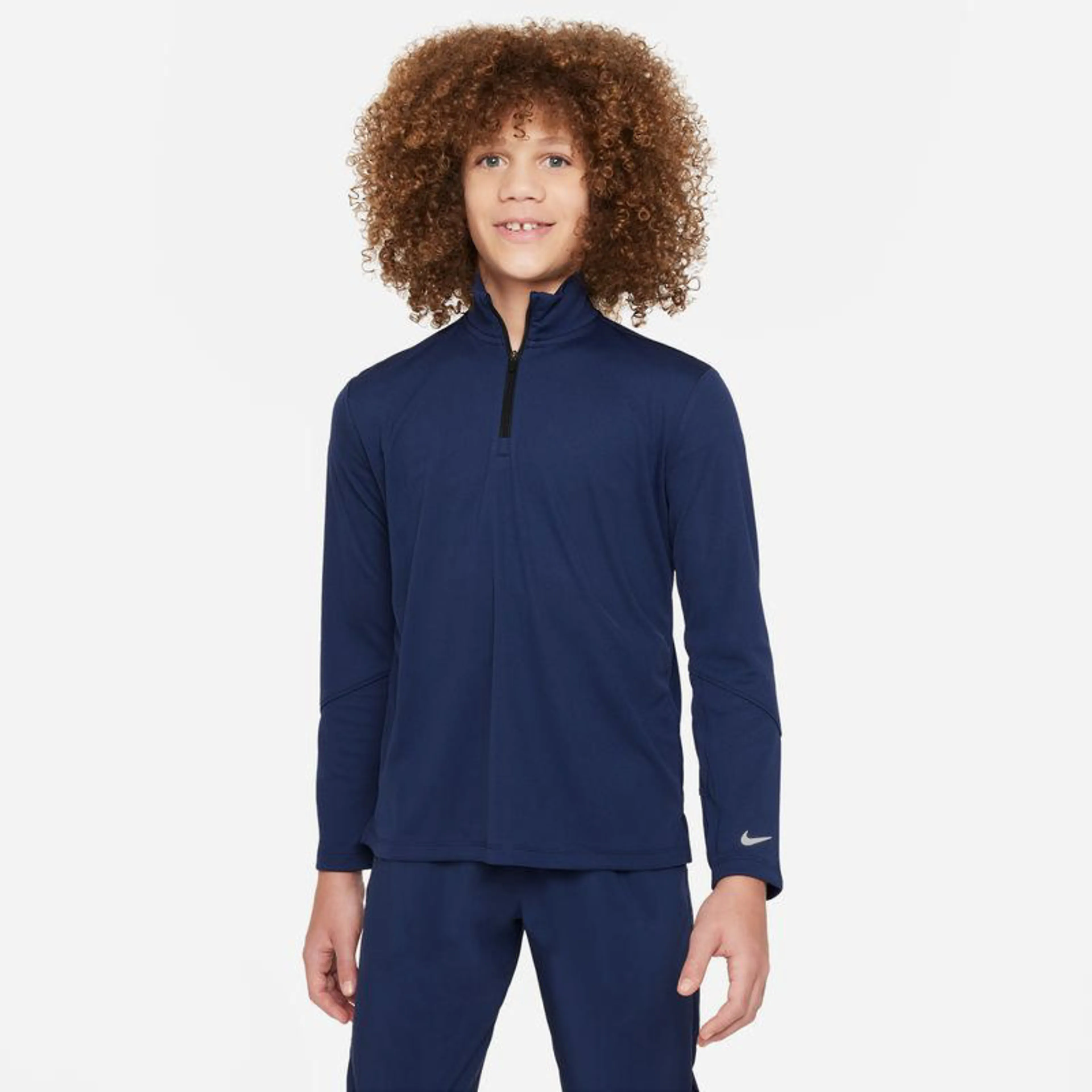 Multi Big Kids' (Boys') Dri-FIT UV Long-Sleeve 1/2-Zip Top