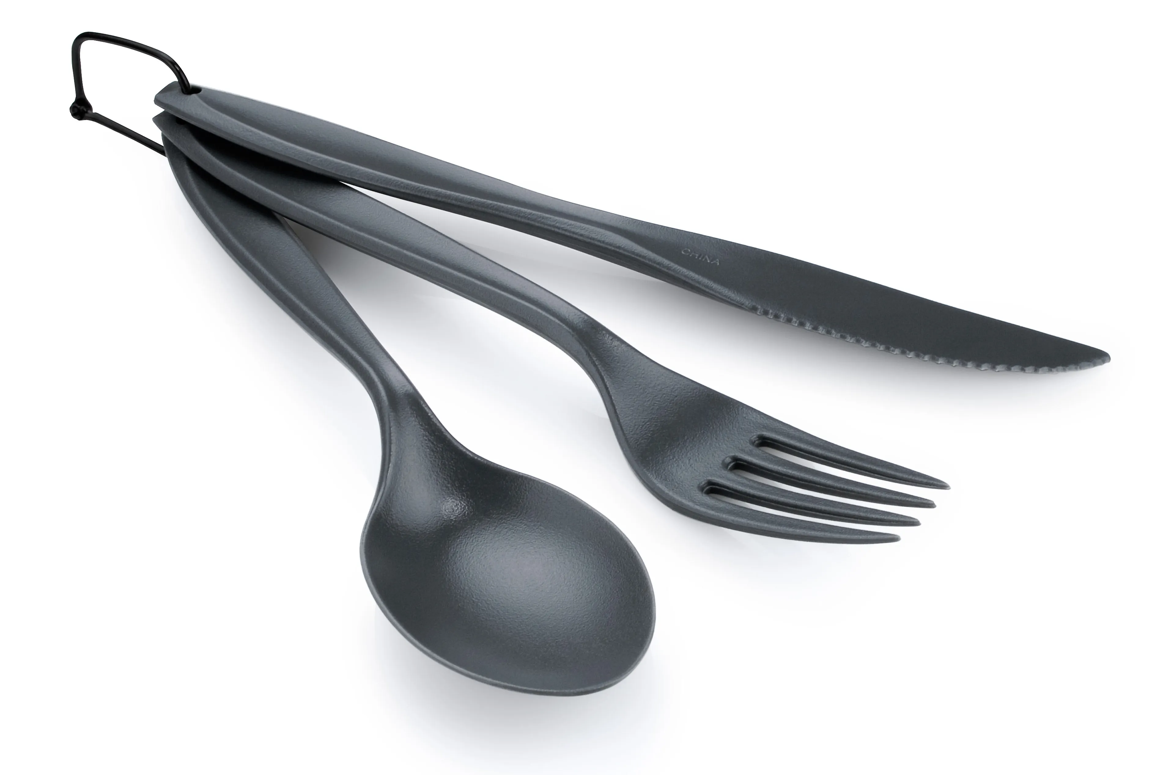 3 PC RING CUTLERY GREY