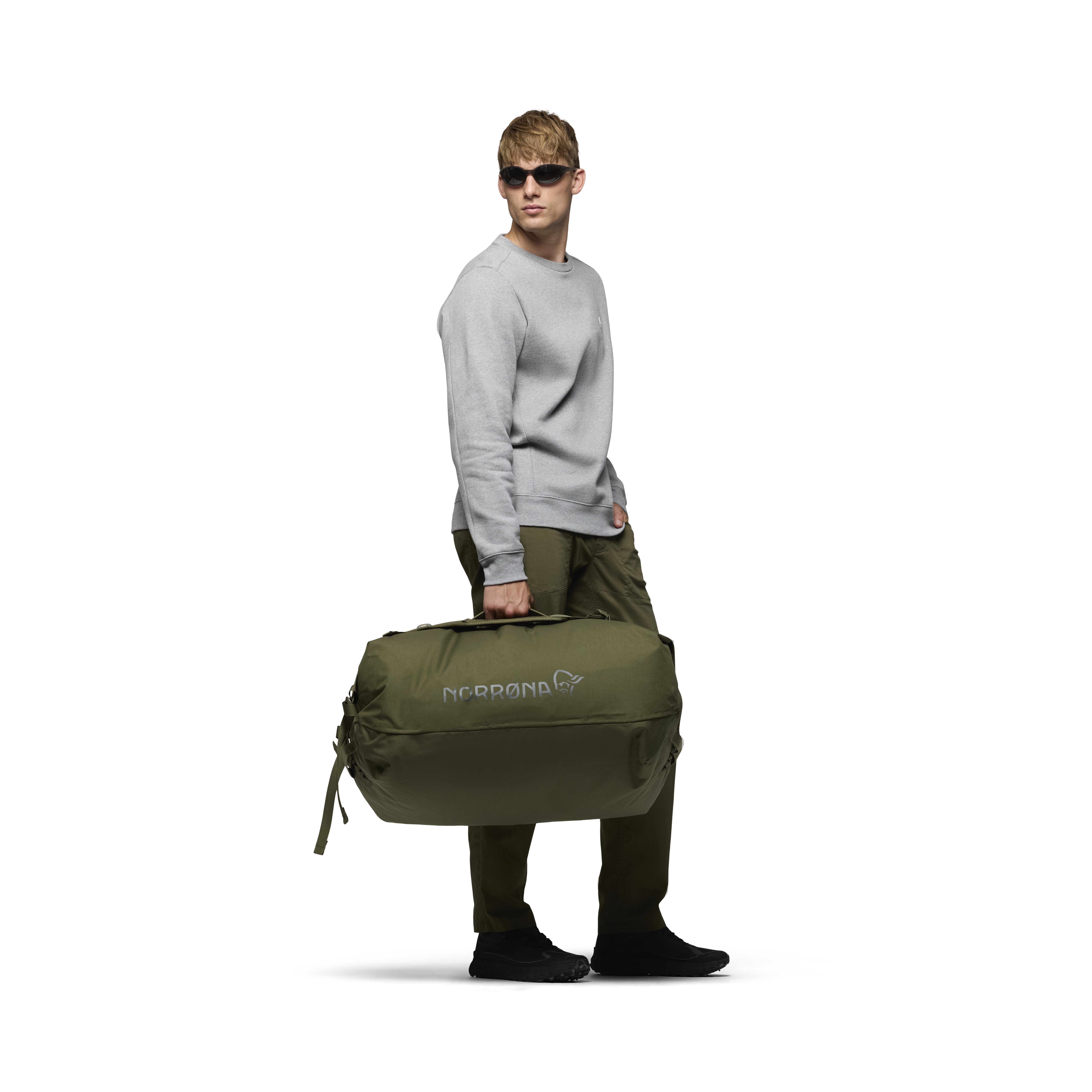 NORRØNA Norrøna 90L Duffel Bag Olive Night Unisex | Sport1.no