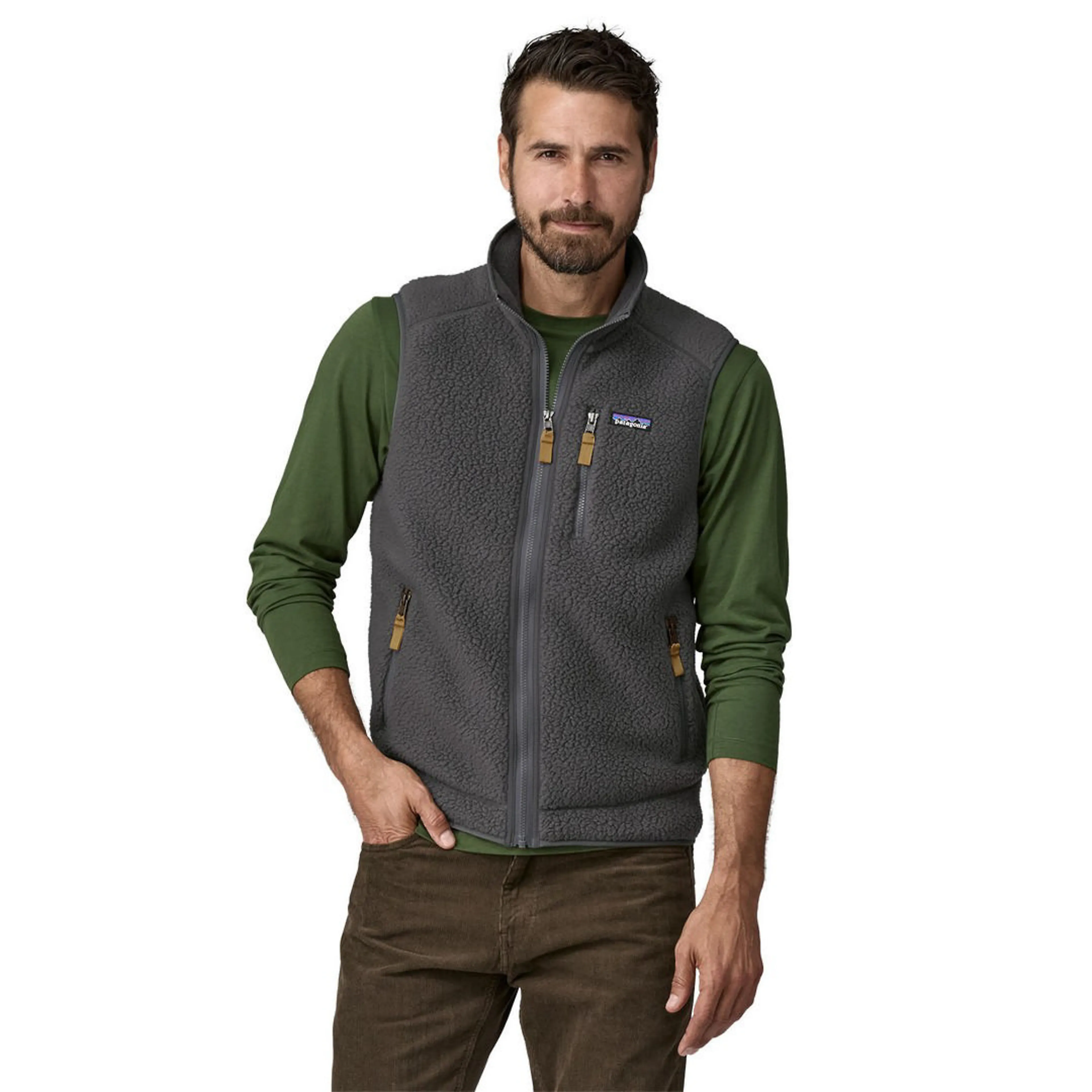 Retro Fleece Vest Herre Retro Fleece Vest Herre