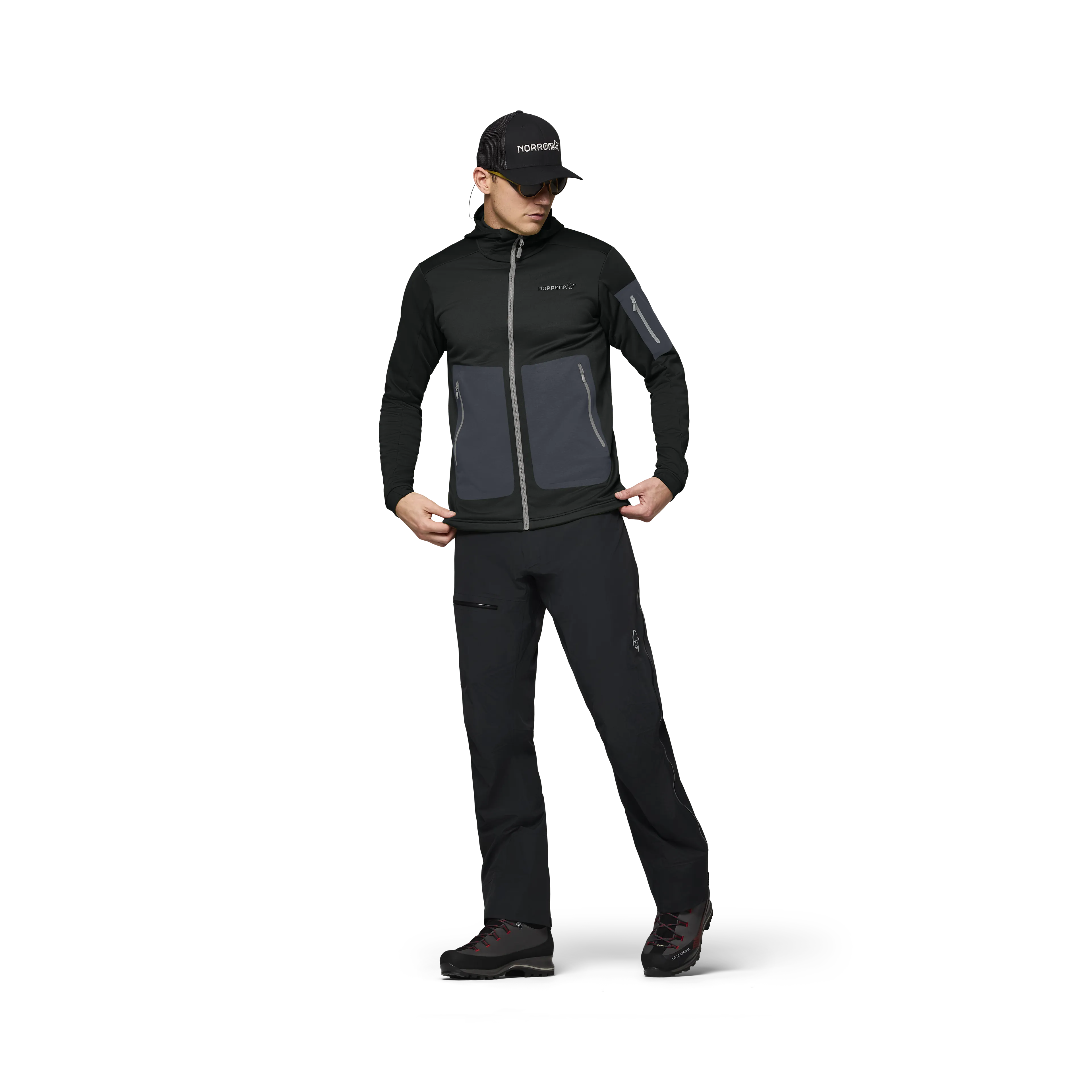 falketind warm2 stretch Hood M's