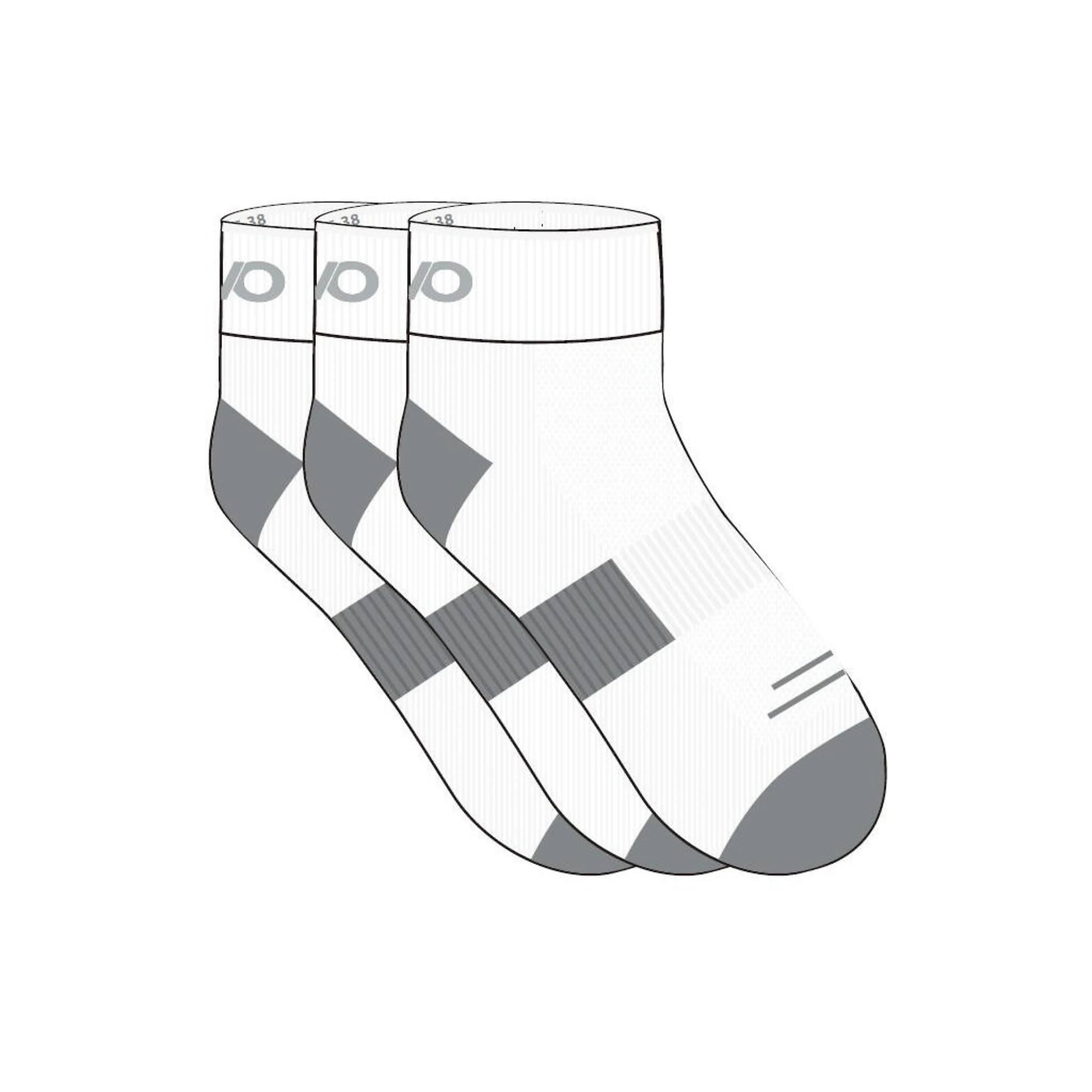 Kirby Quarter Sock 3-pack