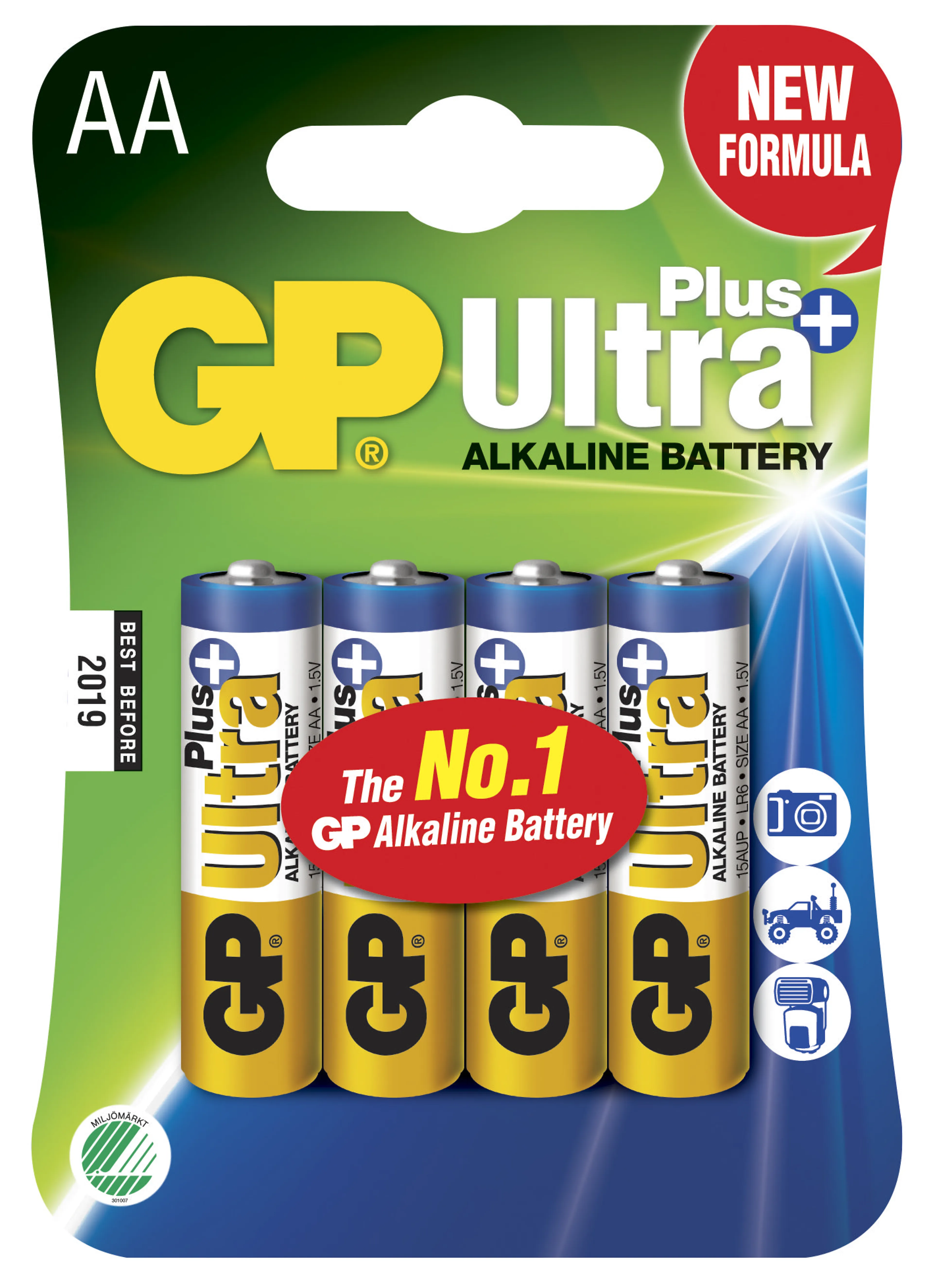 Batteri LR6 Ultra Plus AA 4-p