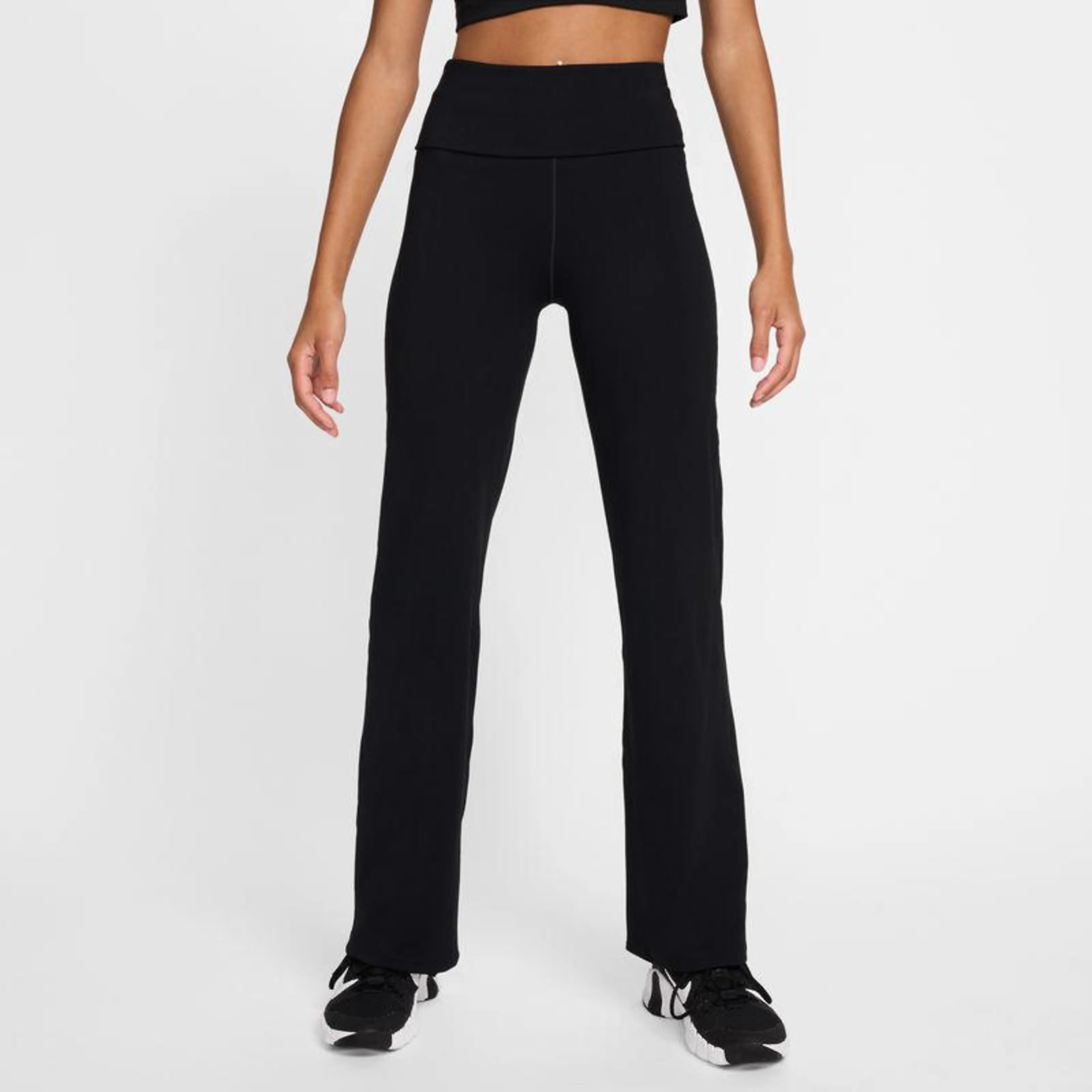 One Women's Dri-FIT High-Waisted Fold-Over Pants