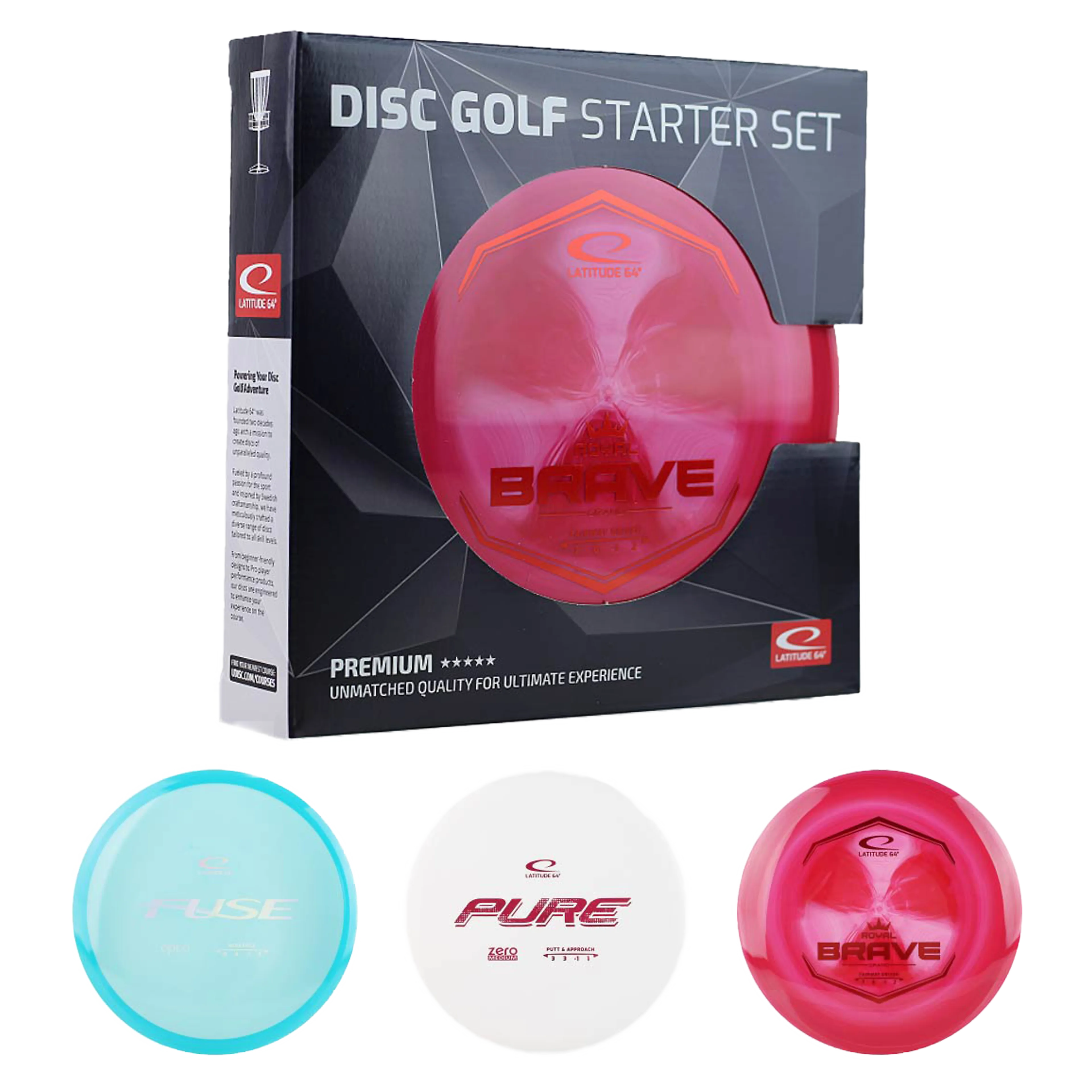Premium Disc Golf Starter Set