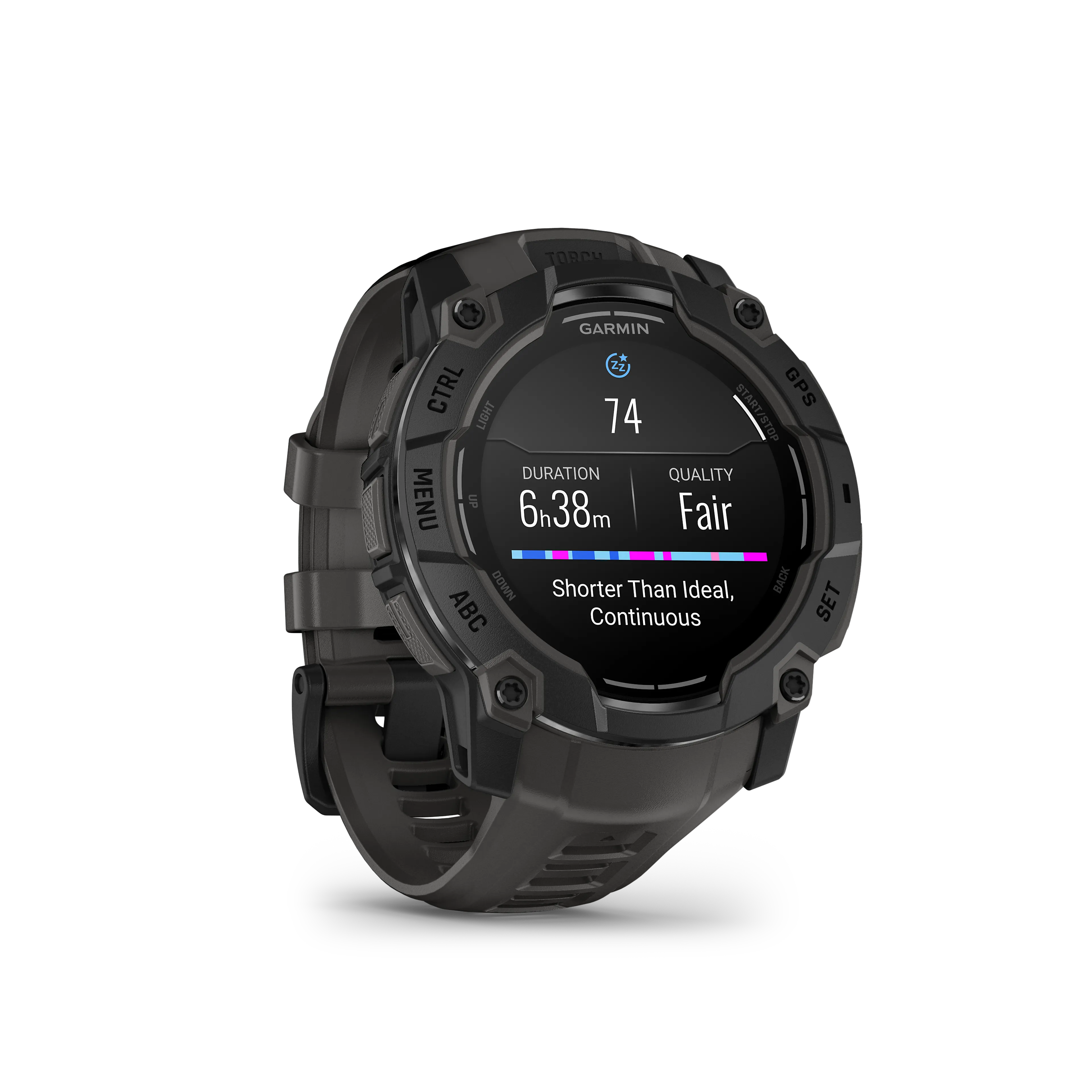 Instinct 3 - 50mm, AMOLED, Black Bezel with Charcoal Band