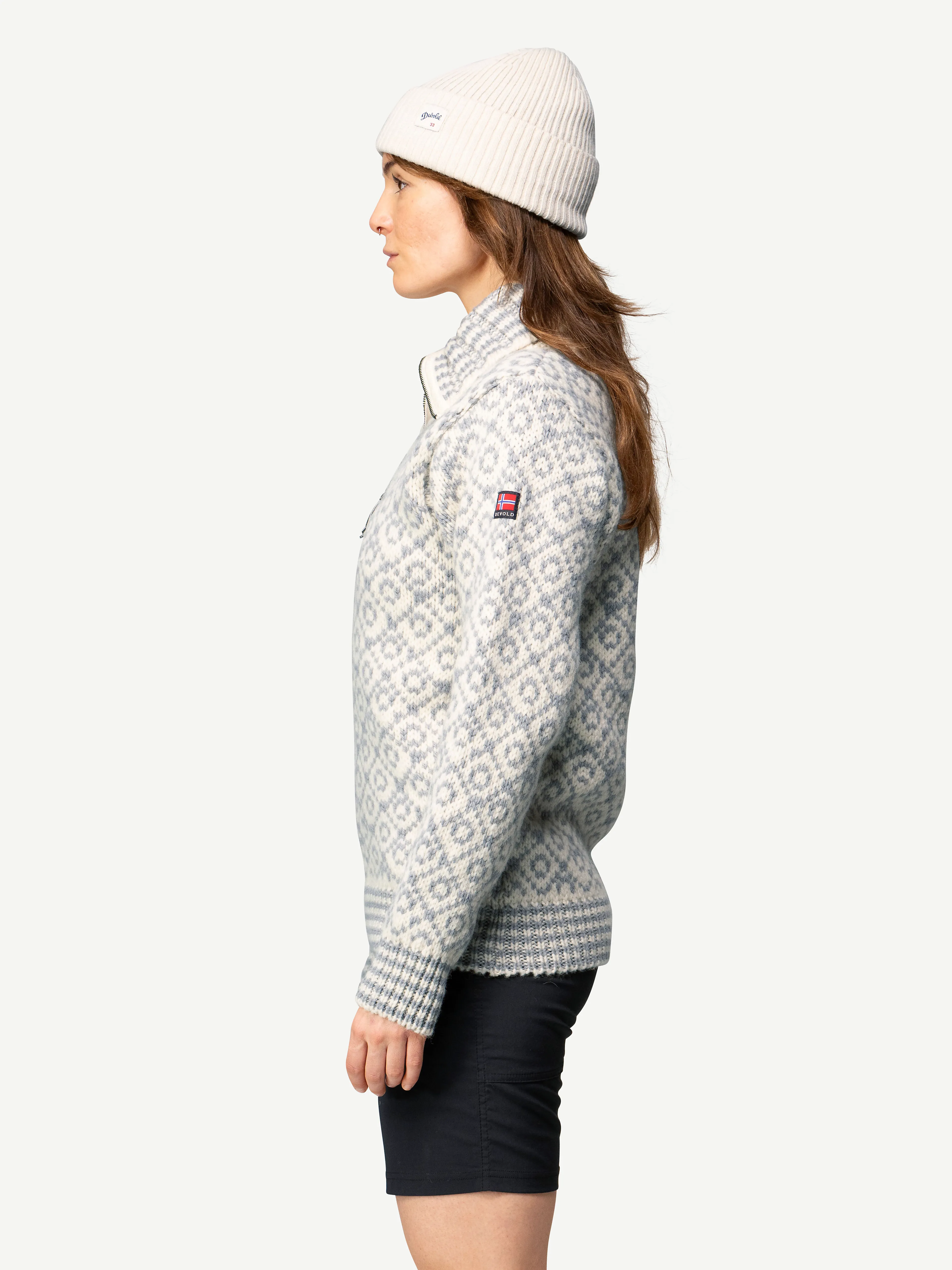 SVALBARD strikkegenser ZIP-NECK unisex