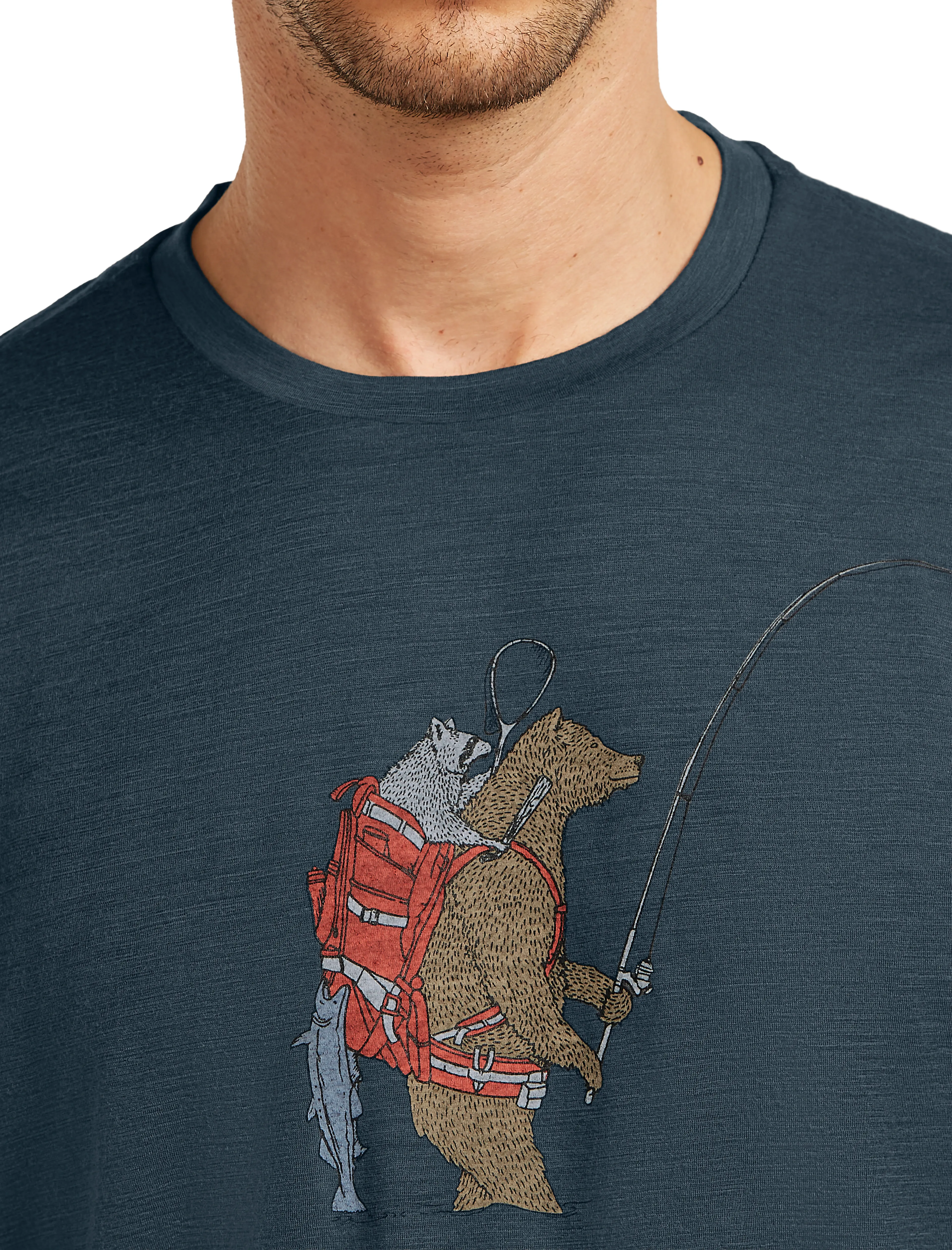 M Mer 150 Tech Lite SS Tee Bear Catch