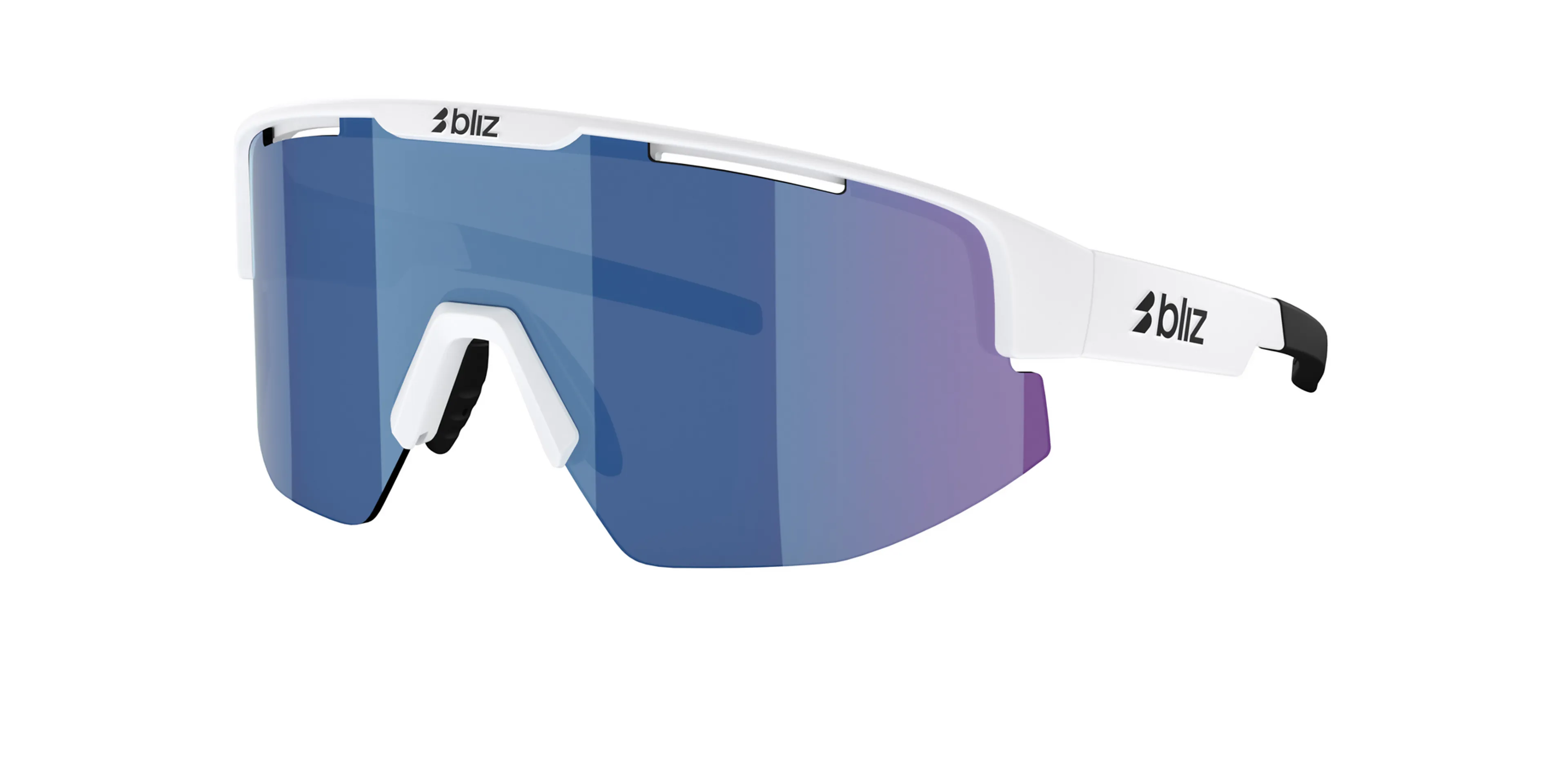 Shiny White - Smoke w Blue Multi