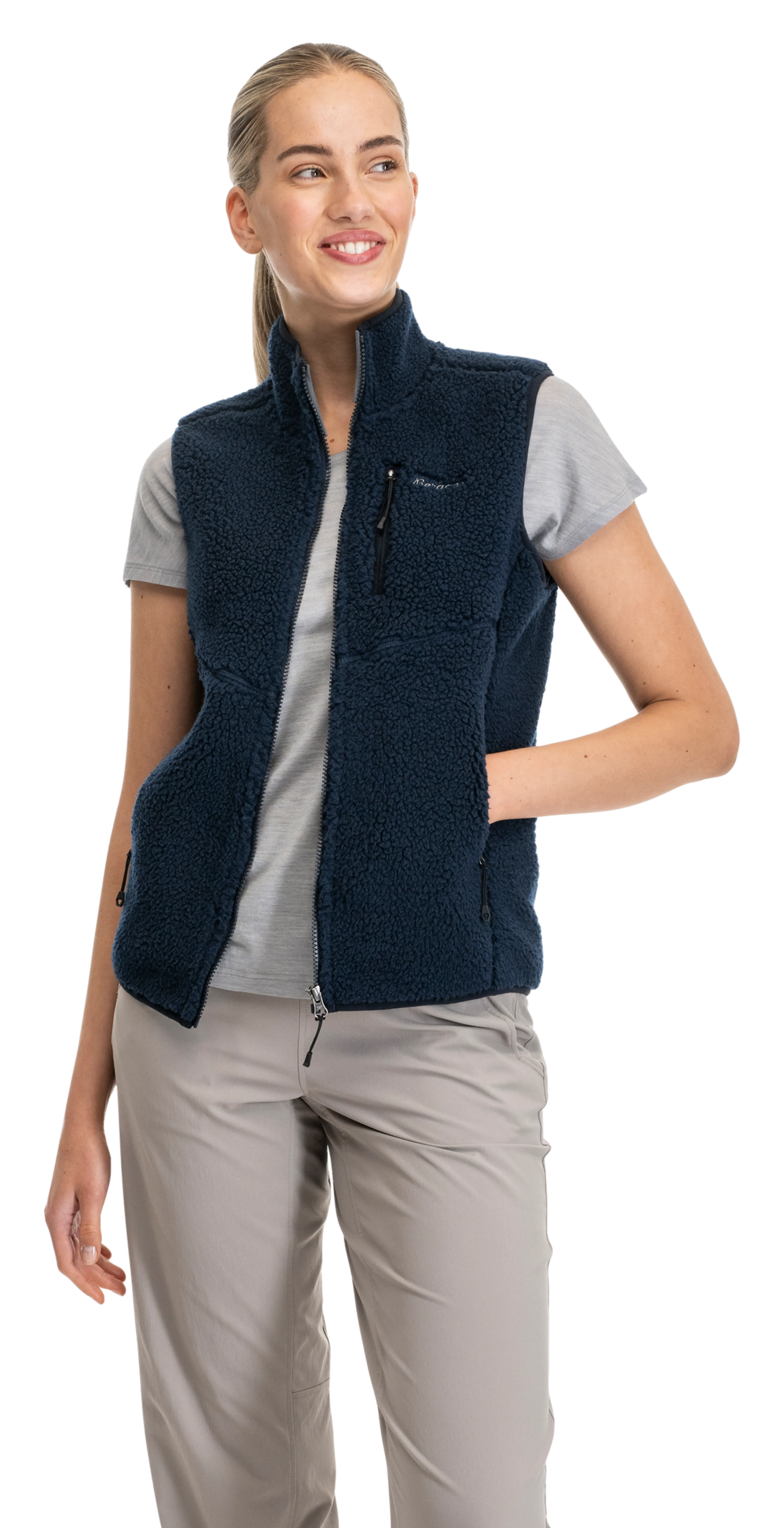Lunnan Pile Fleece Vest Women