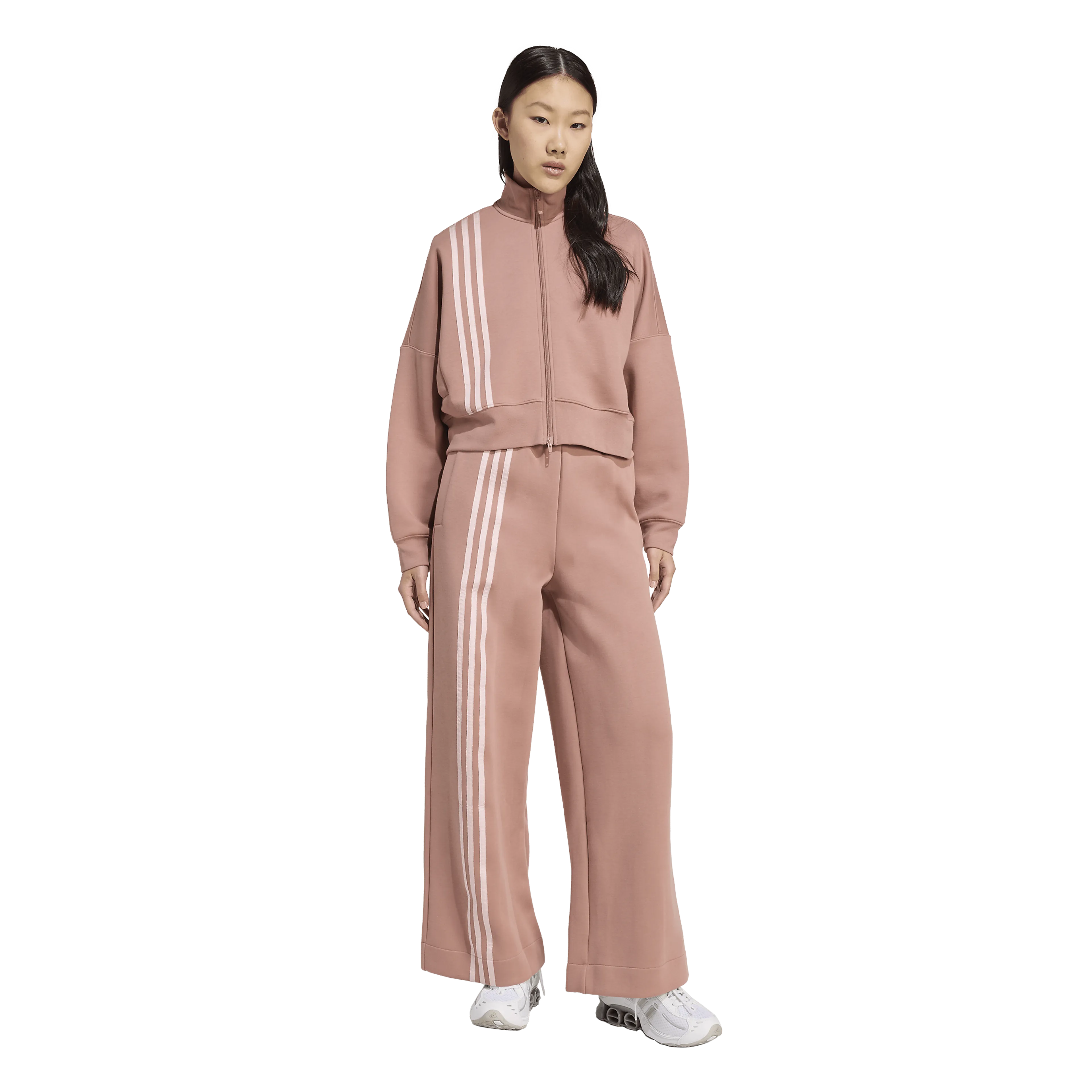 Off Placed 3-Stripes Zip Up Dame