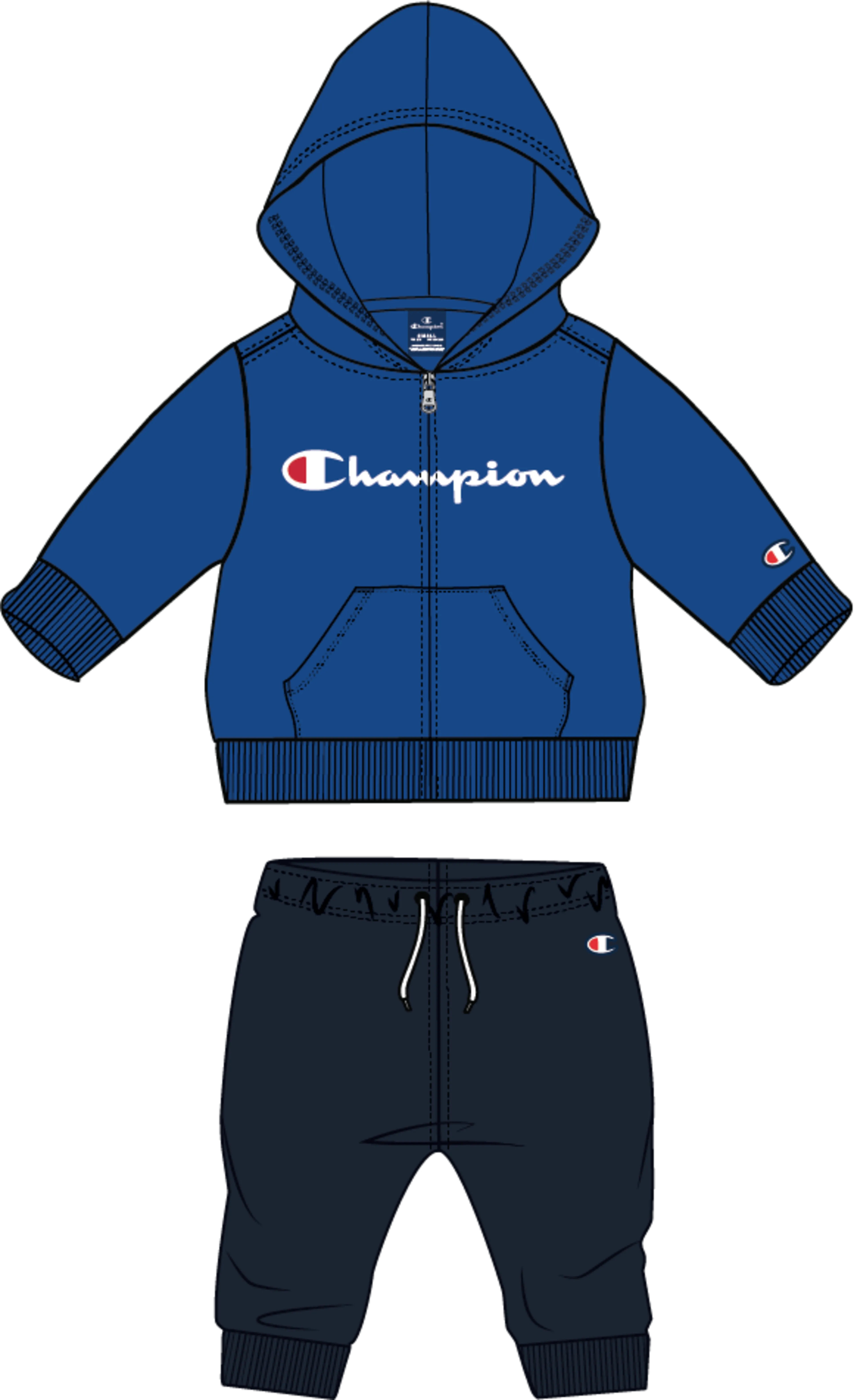 ICONS Hooded Full Zip Suit Toddler