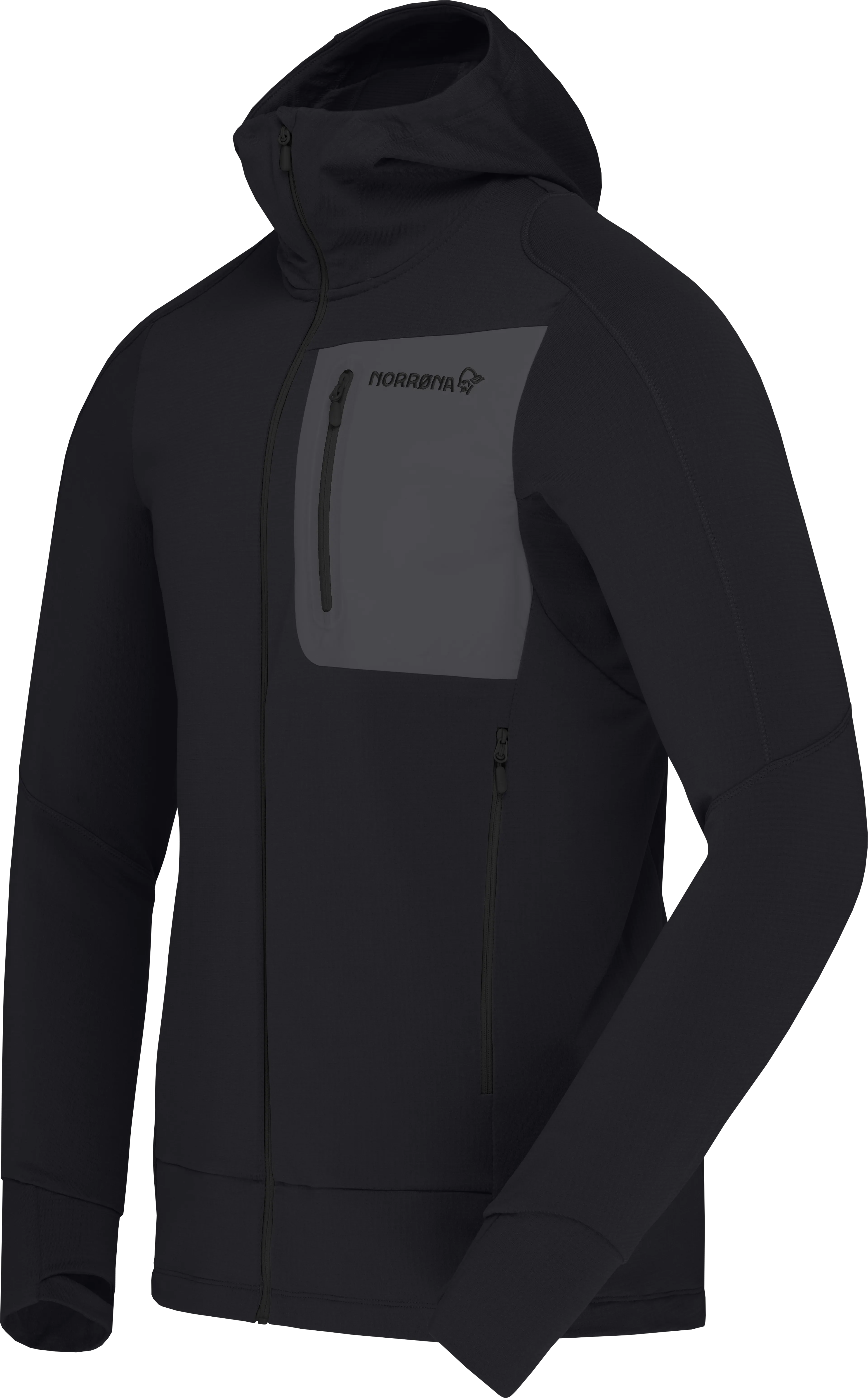 falketind Power Grid Zip Hood M's