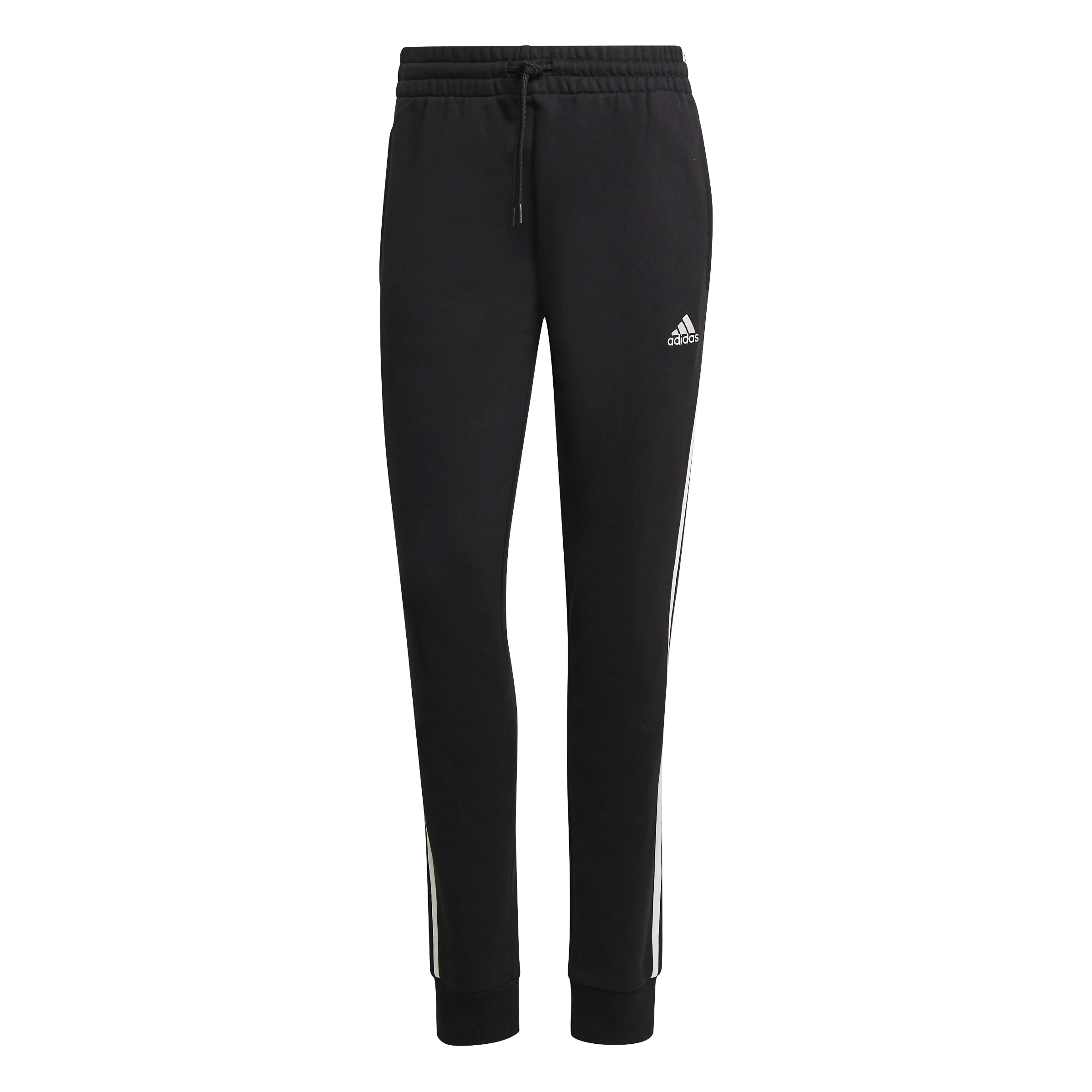 Essentials 3-Stripes French Terry Cuffed joggebukse dame Essentials 3-Stripes French Terry Cuffed joggebukse dame