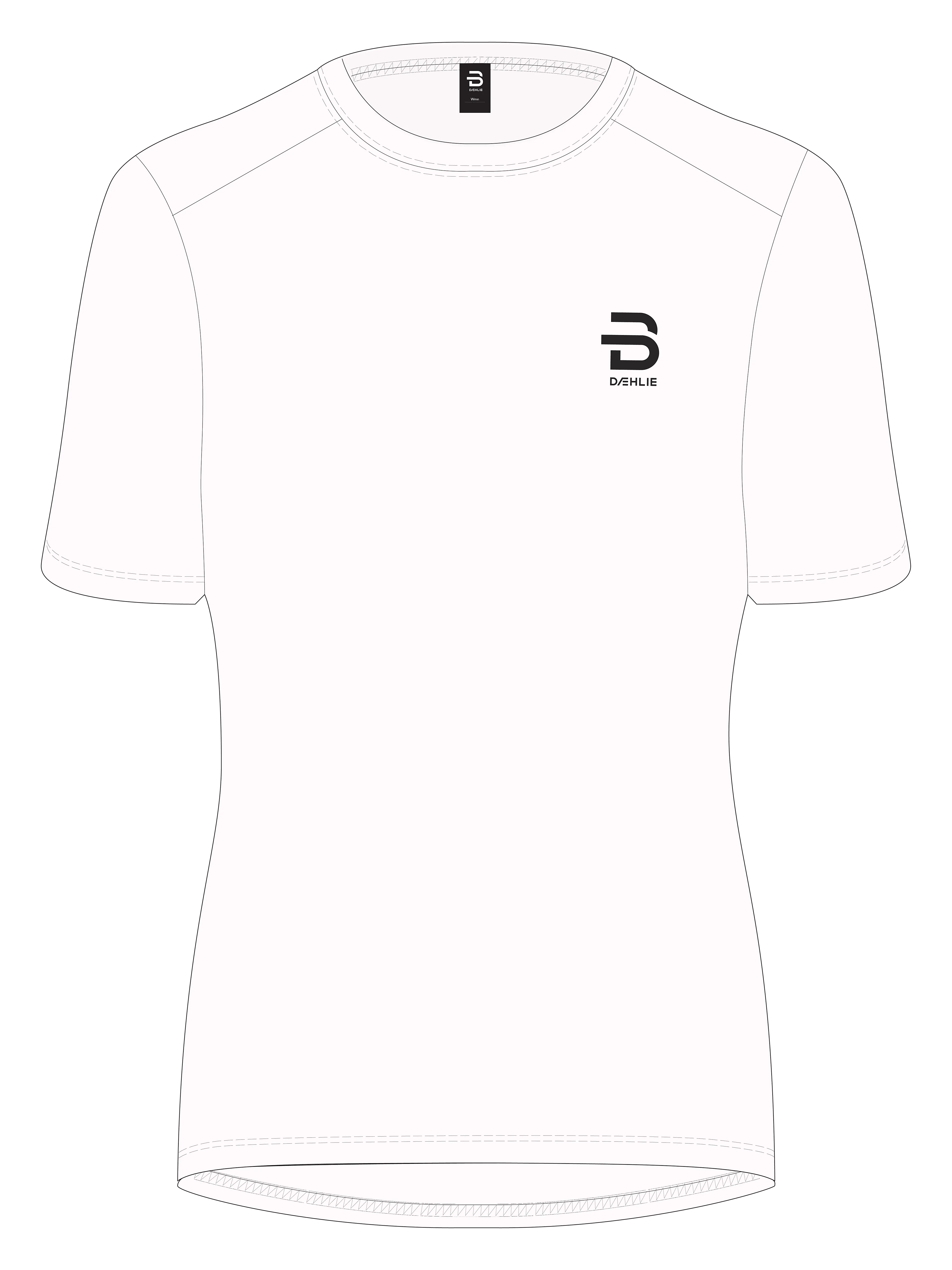 Run trenings-t-skjorte dame