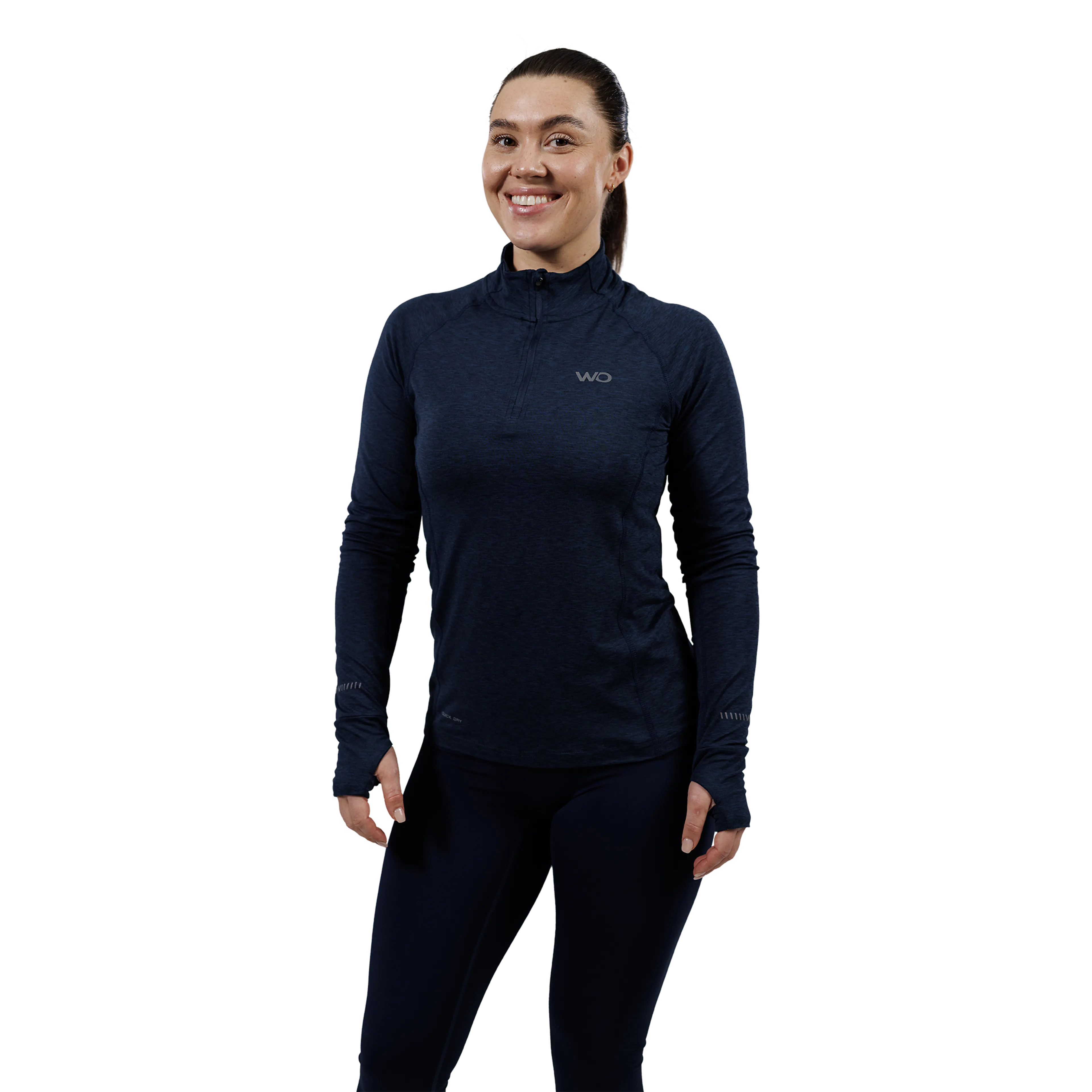 Wolling Melange Performance Midlayer Dame