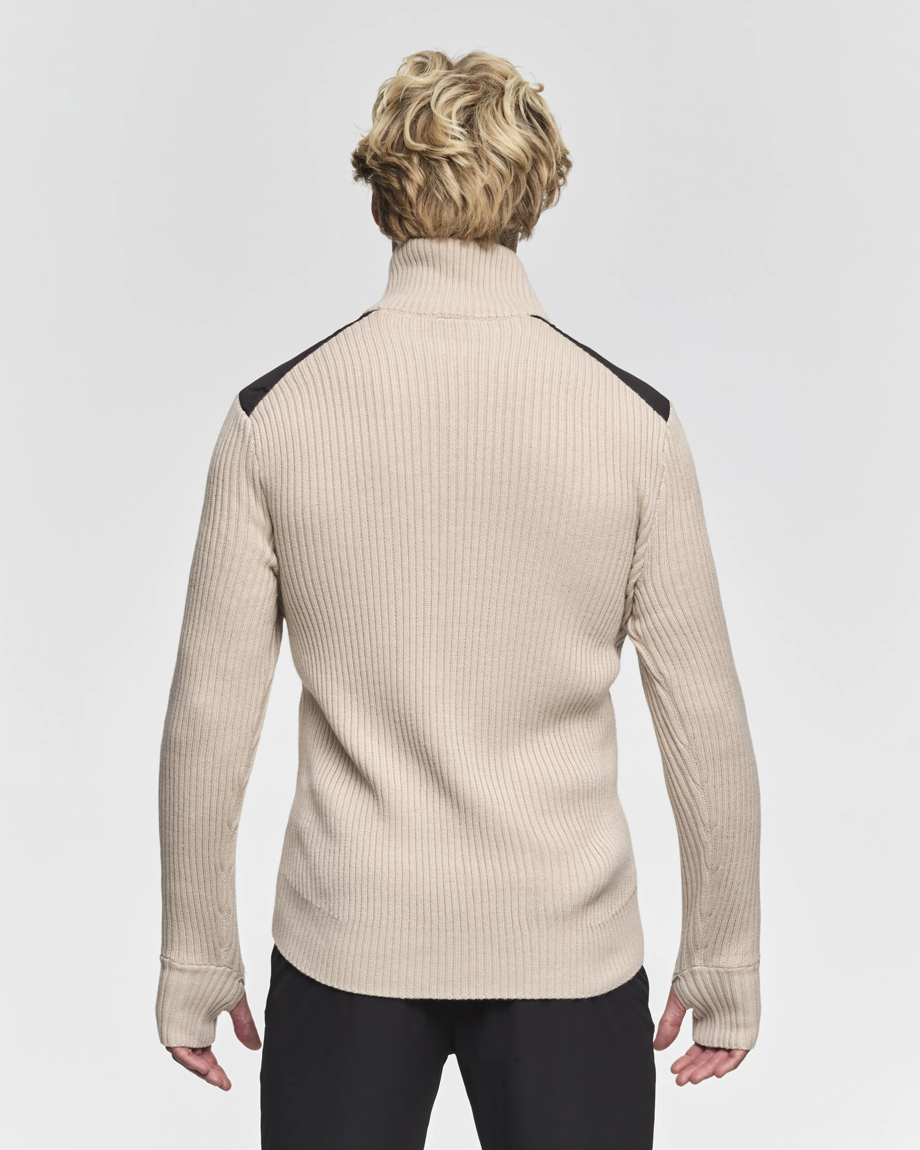 Half Zip Comfy ullgenser herre