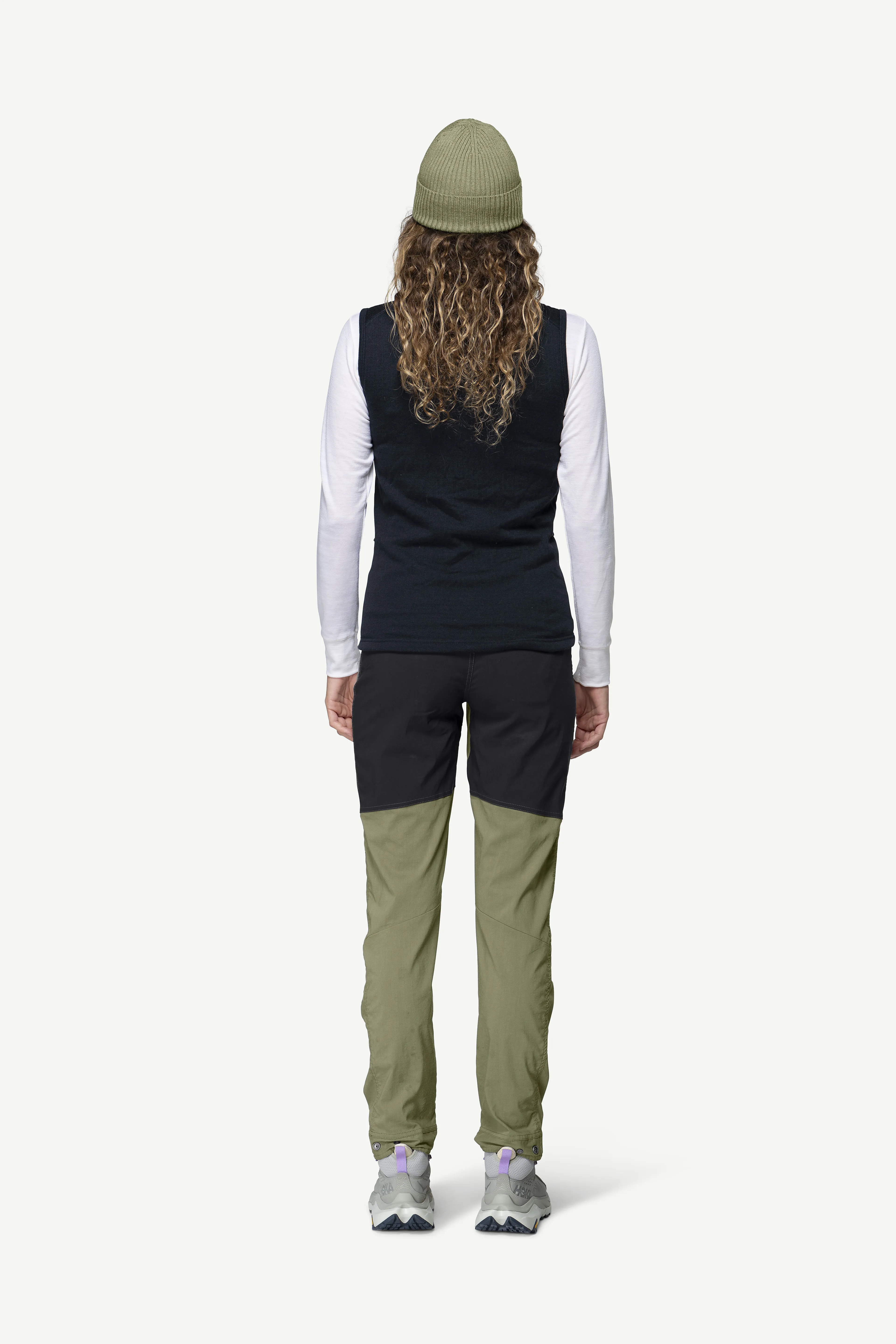 EGGA GRID MERINO VEST WMN