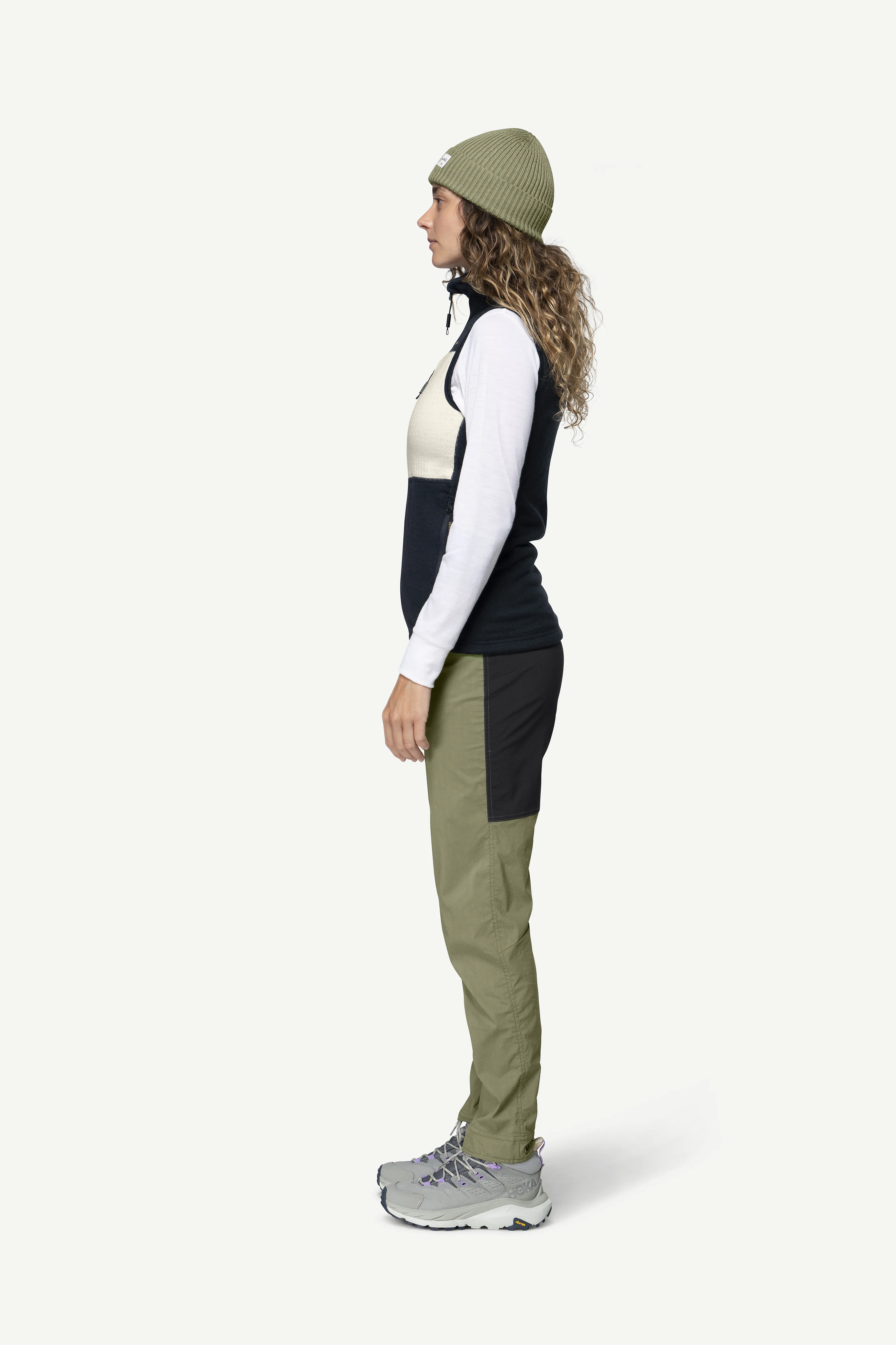 EGGA GRID MERINO VEST WMN