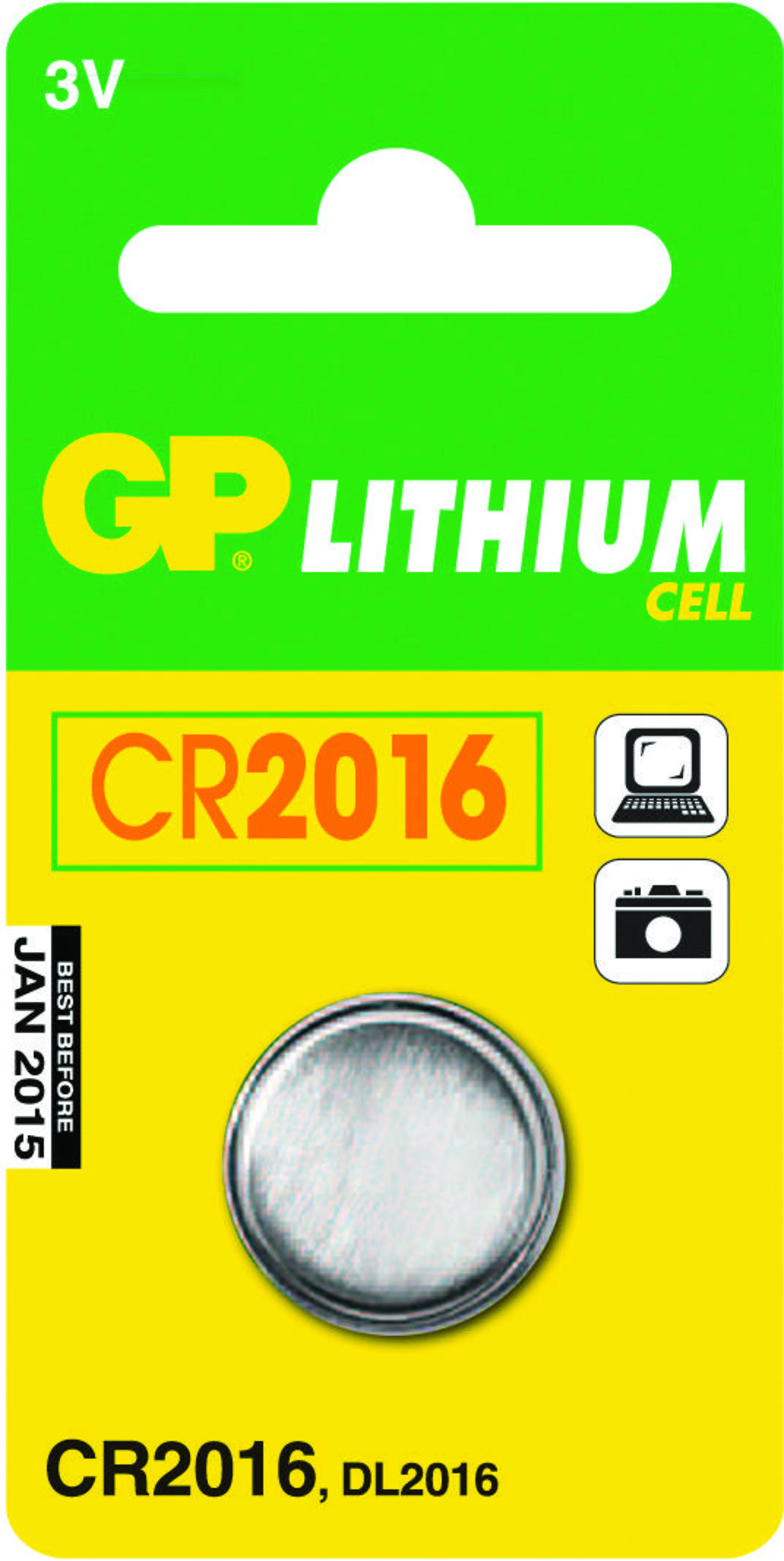 Batteri CR2016 Litium 3V