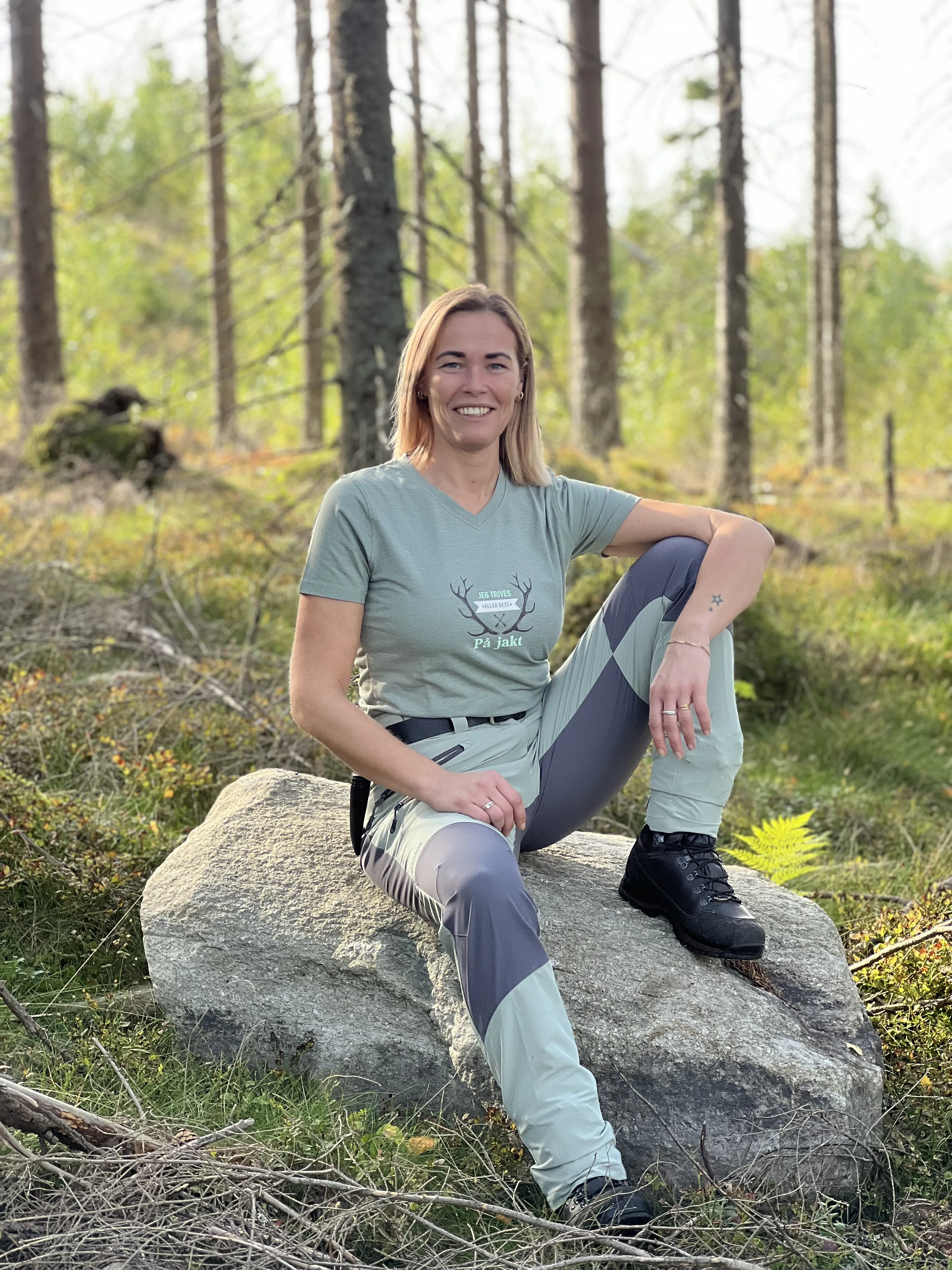Varde T-skjorte med print dame