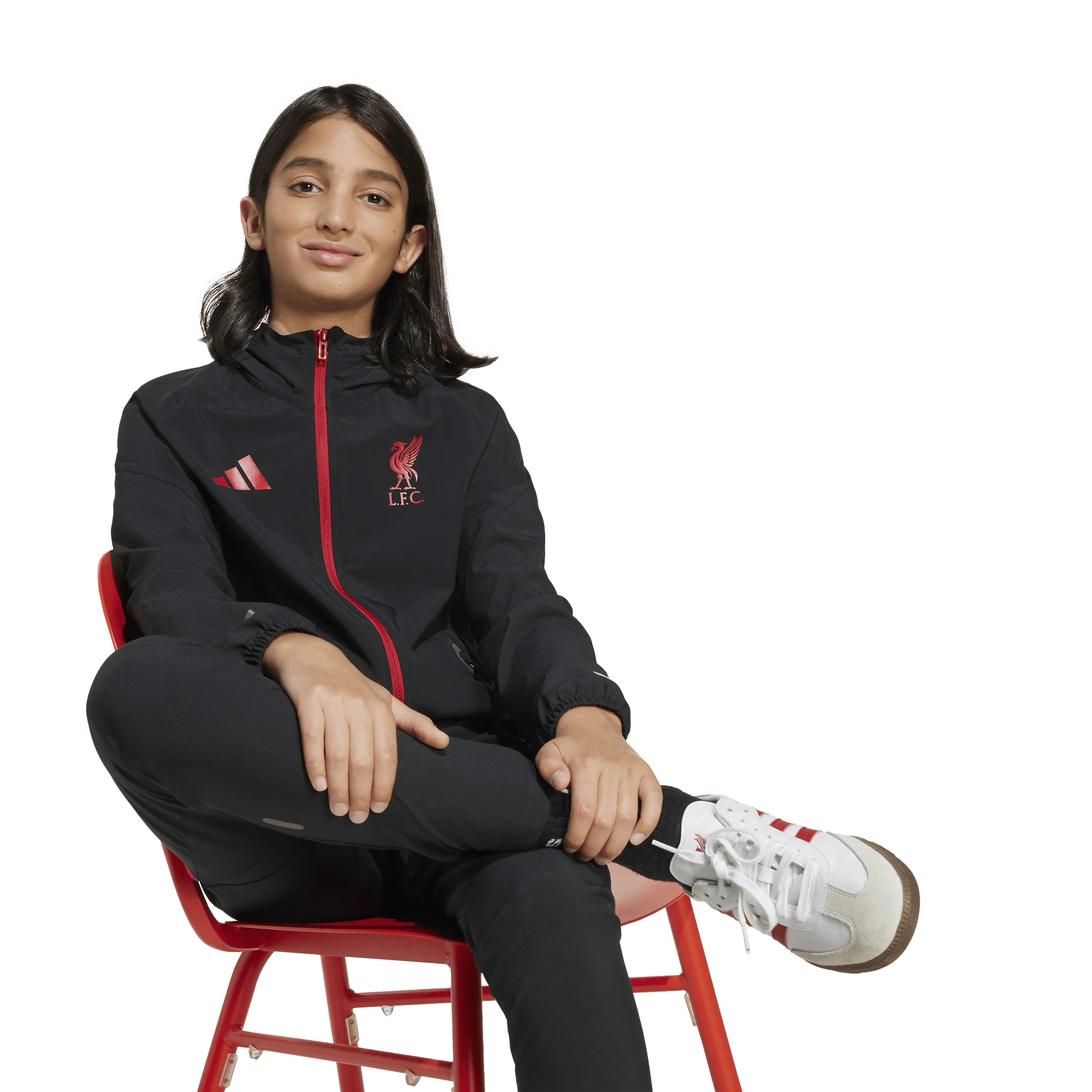 Liverpool FC Tiro 25 Competition Vis Tech Travel Jacket Junior