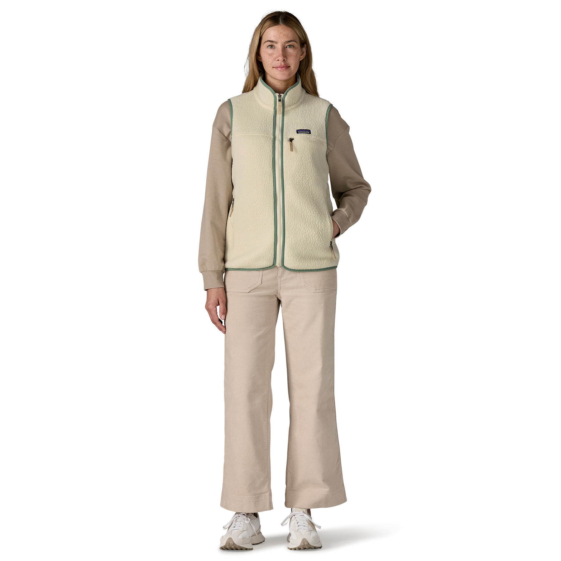 Retro Fleece Vest Dame