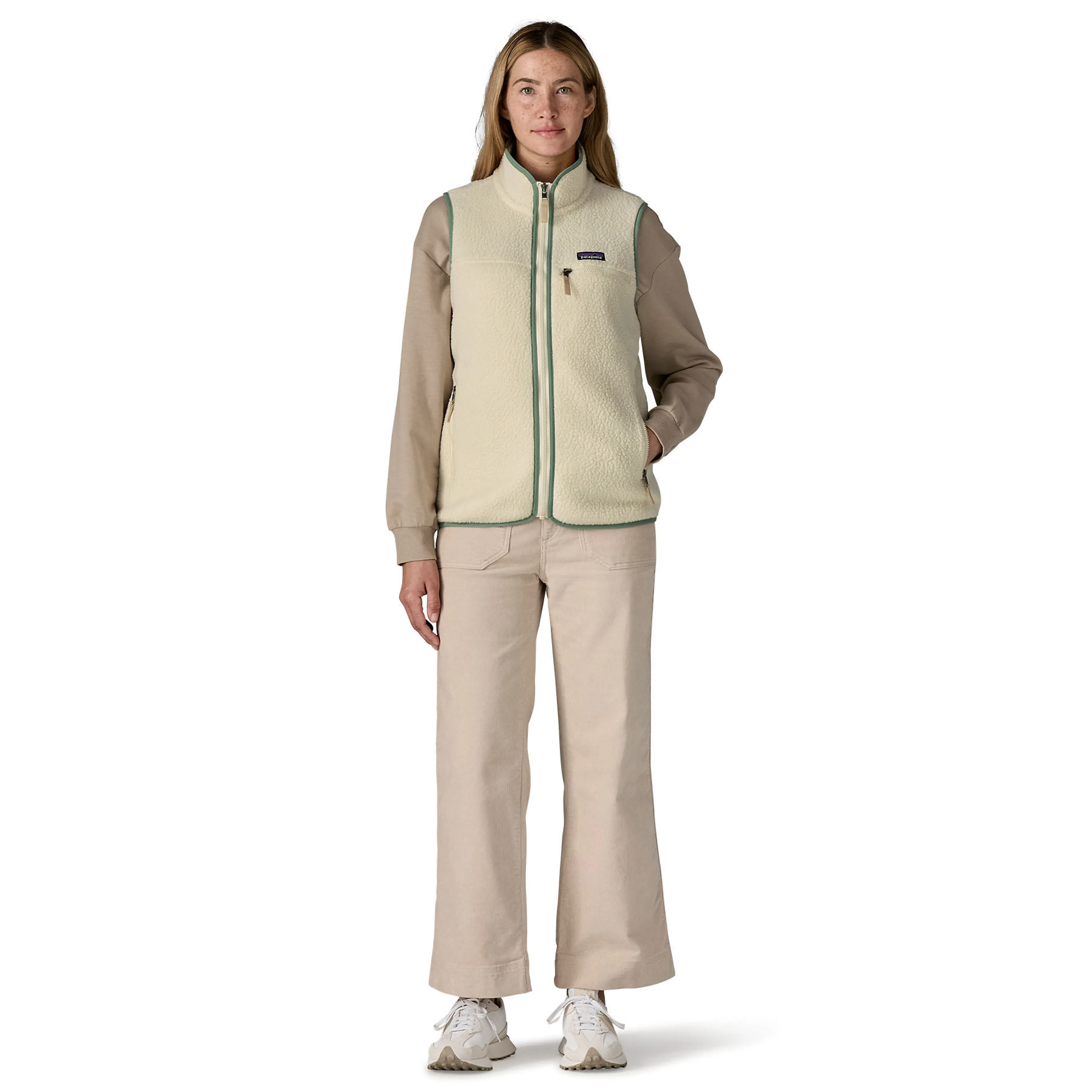 Retro Fleece Vest Dame