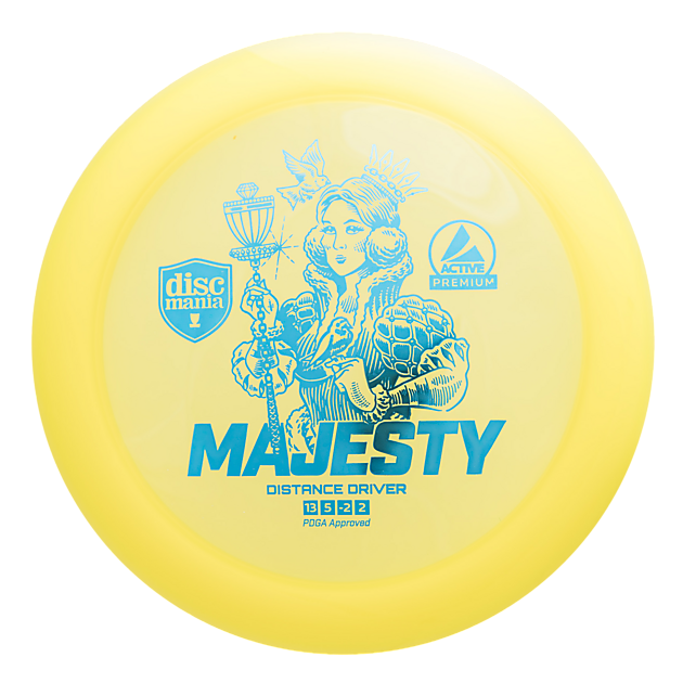 Active Premium Driver Majesty Blue, driver frisbeegolf Yellow